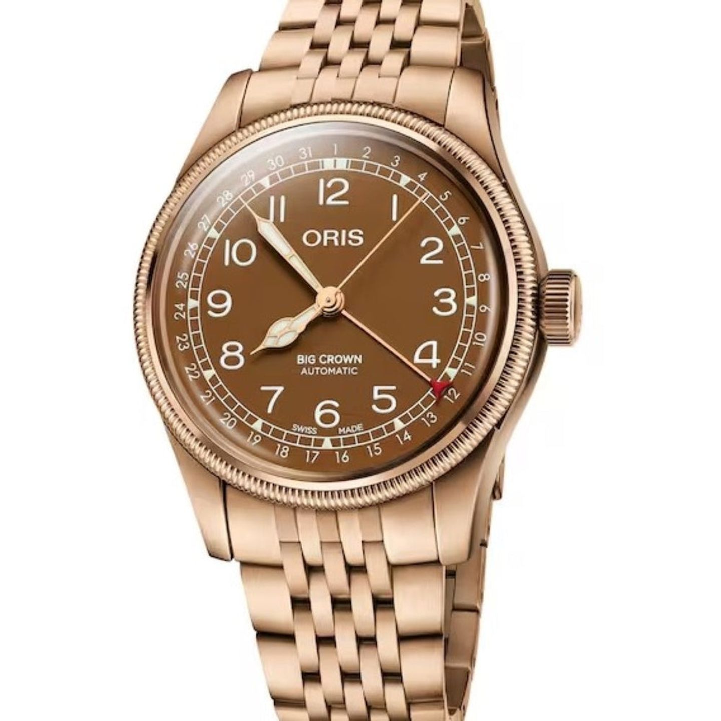 Oris Big Crown Pointer Date 01 754 7741 3166-07 8 20 01 (2026) - Bruin wijzerplaat 40mm Brons (1/1)