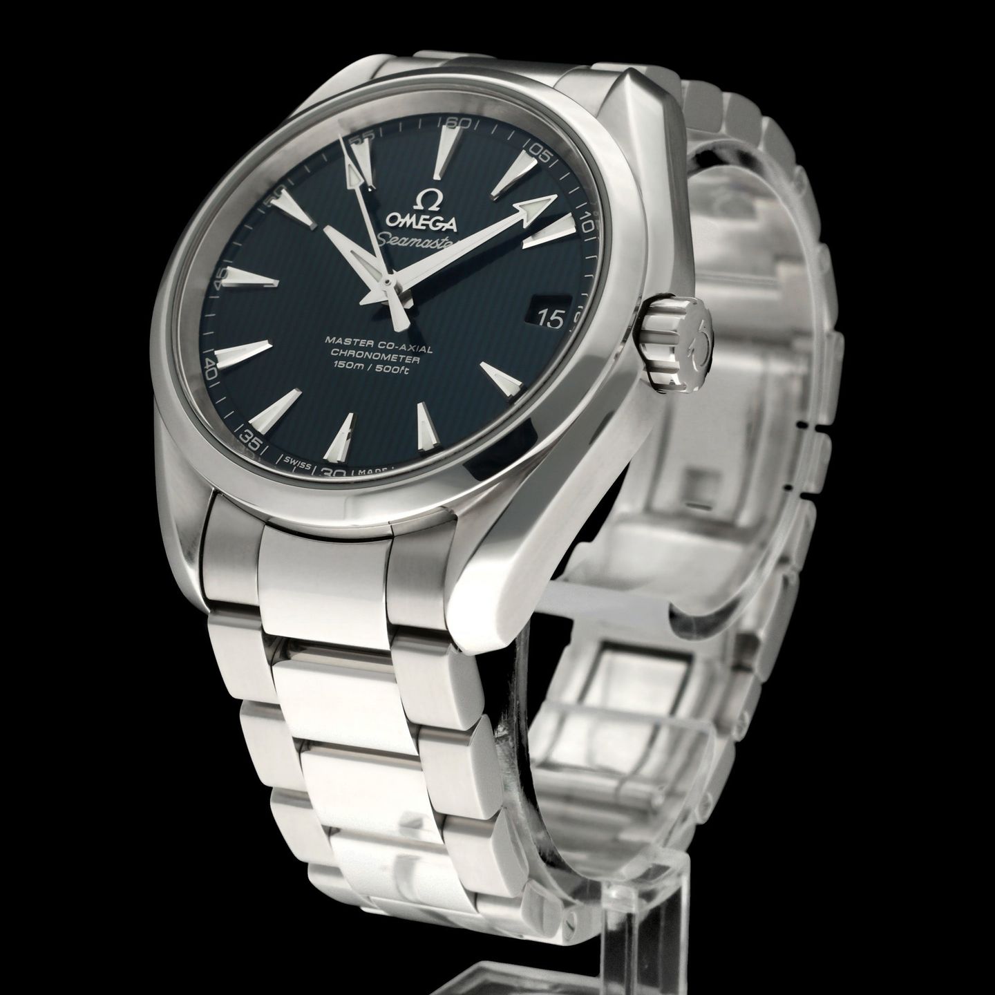 Omega Seamaster Aqua Terra 231.10.39.21.03.002 (2016) - Blue dial 39 mm Steel case (5/8)