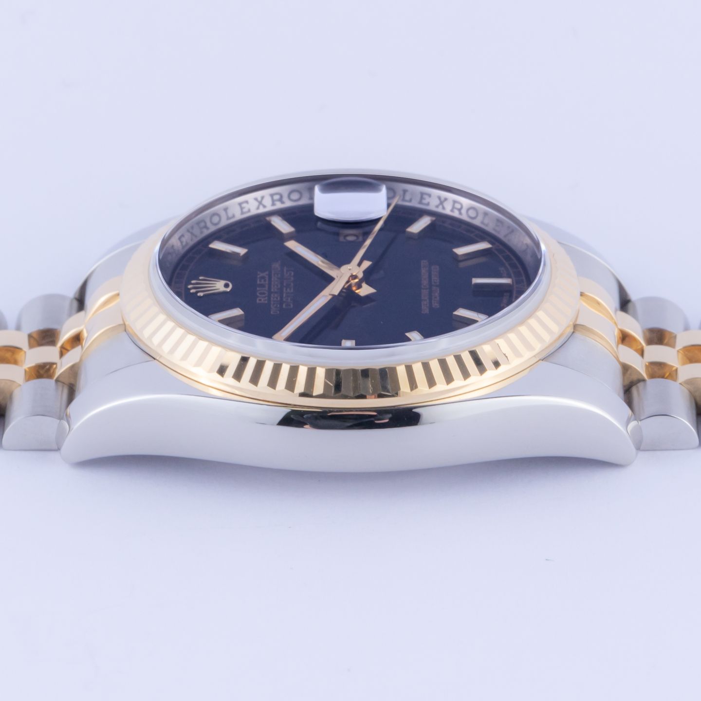 Rolex Datejust 36 116233 (2006) - Black dial 36 mm Gold/Steel case (5/8)