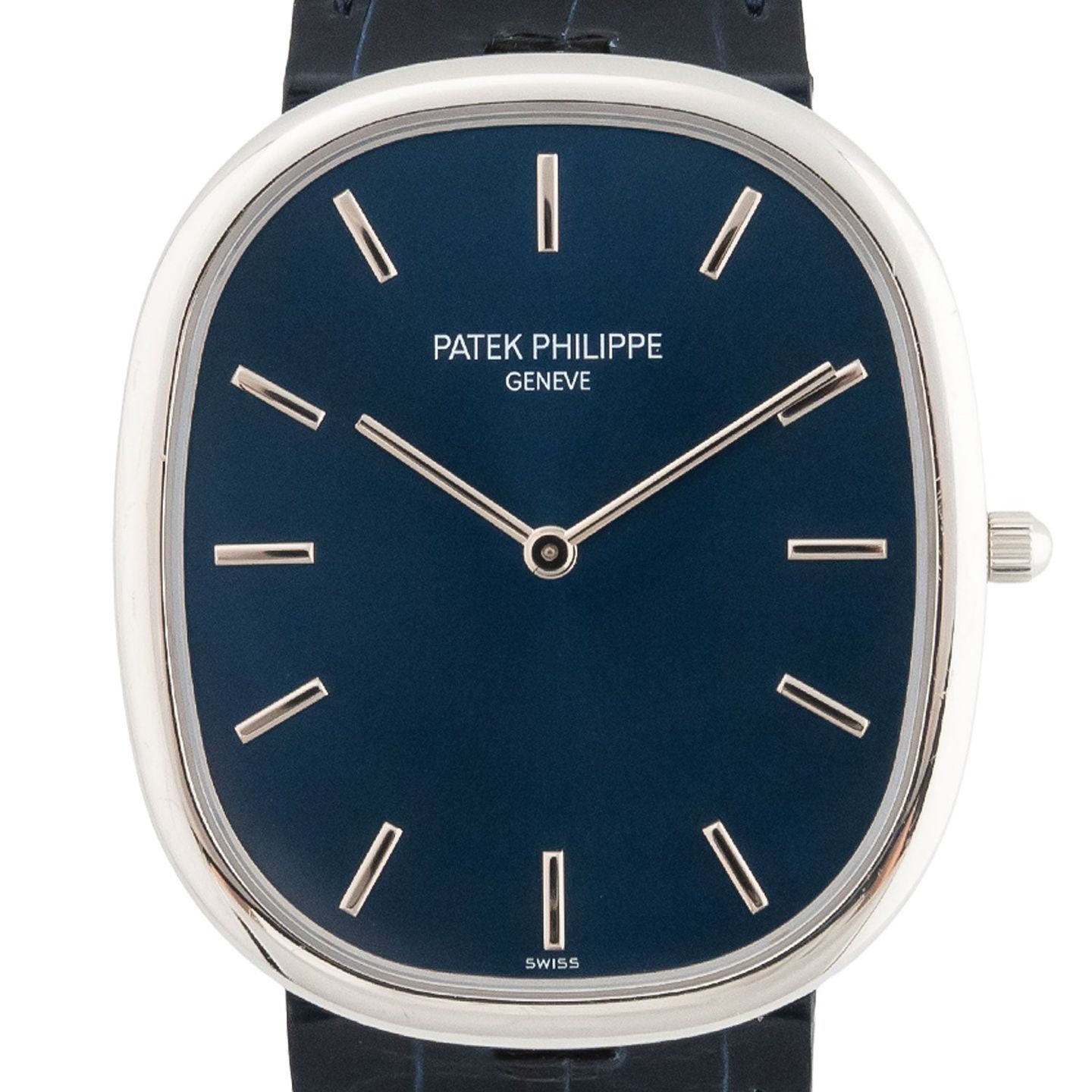 Patek Philippe Golden Ellipse 5738P-001 (2017) - Blauw wijzerplaat 35mm Platina (2/6)