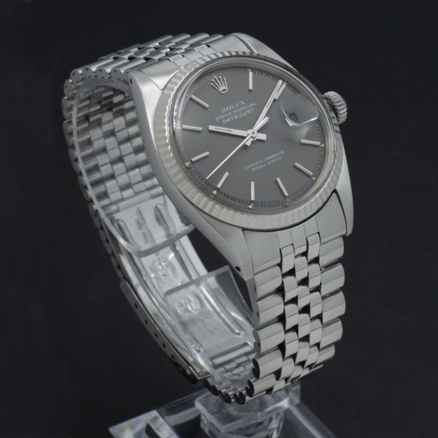 Rolex Datejust 1601 (1972) - Grey dial 36 mm Steel case (6/7)