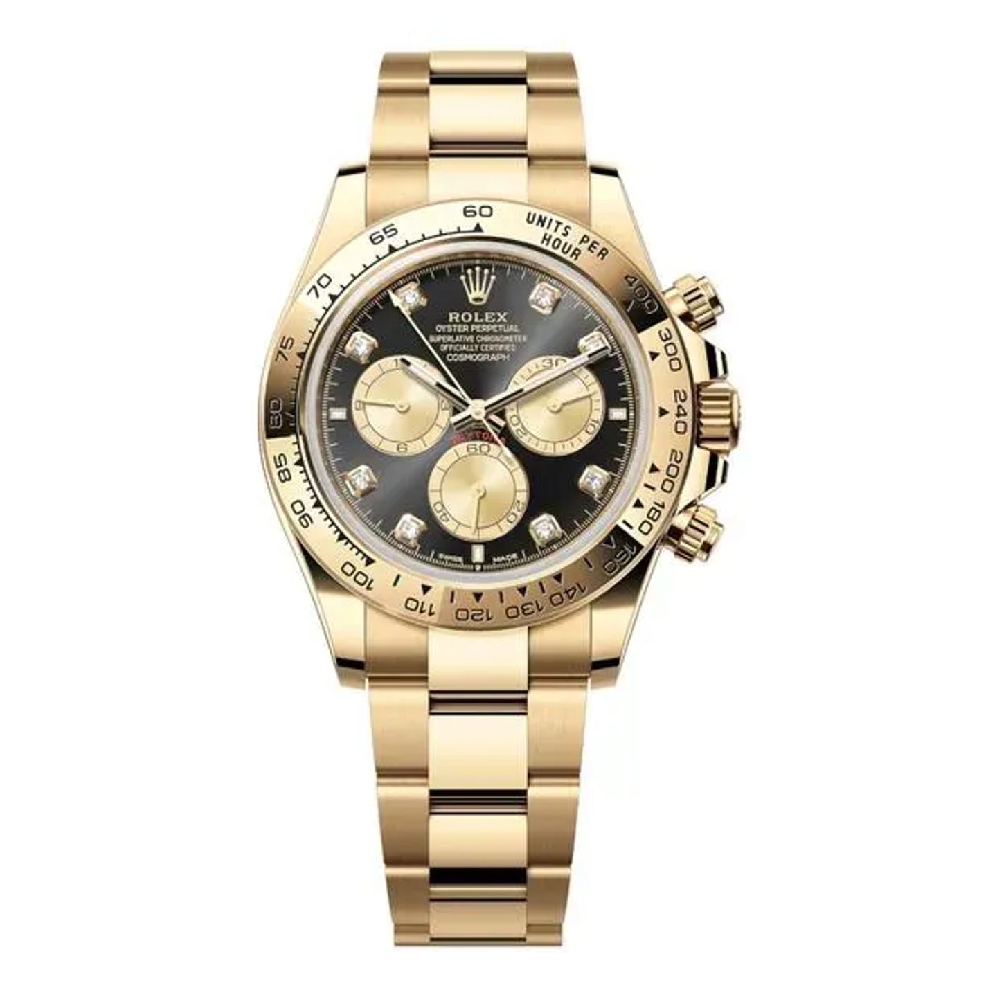 Rolex Daytona 126508 (2024) - Black dial 40 mm Yellow Gold case (5/6)
