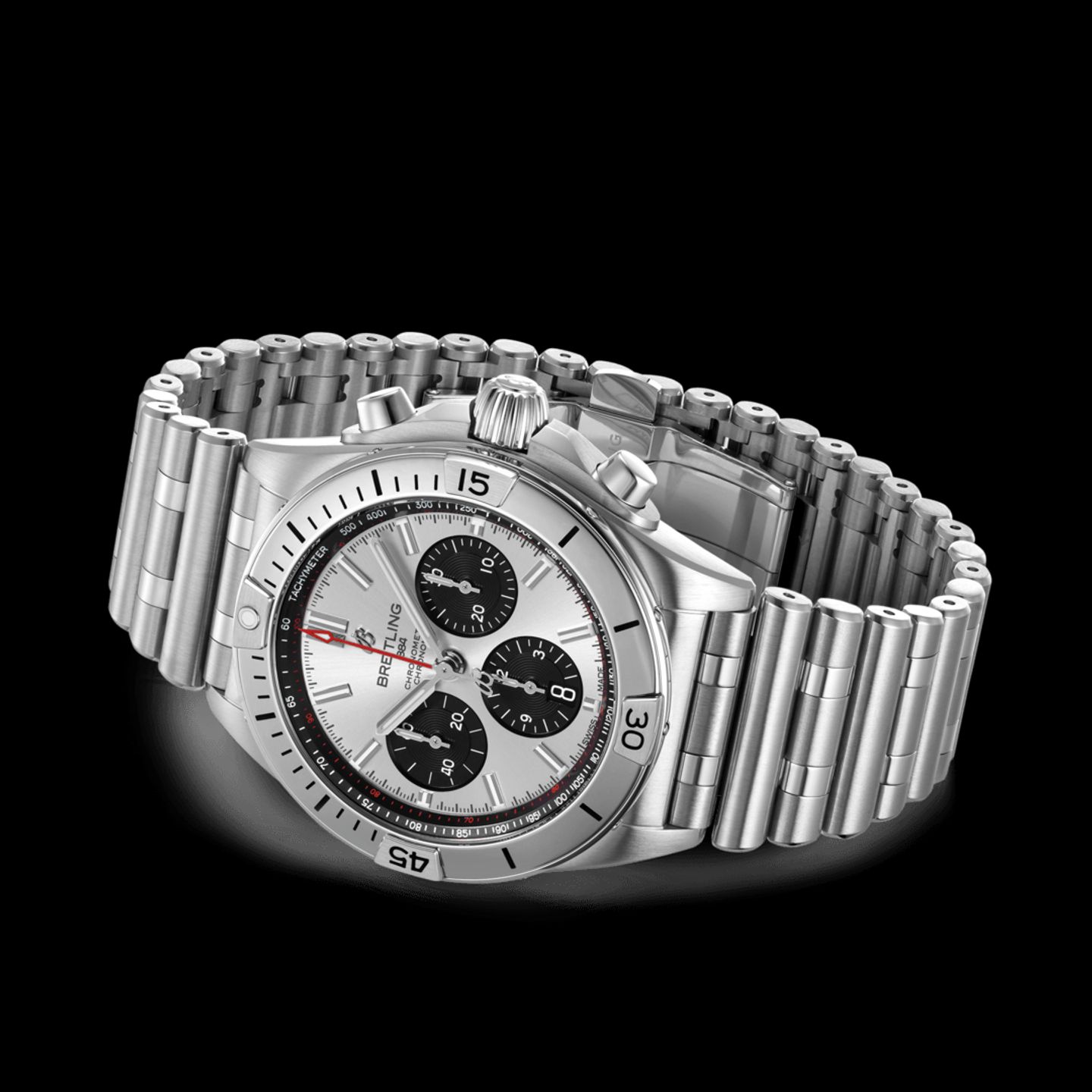 Breitling Chronomat 42 AB0134101G1A1 (2024) - Silver dial 42 mm Steel case (3/4)