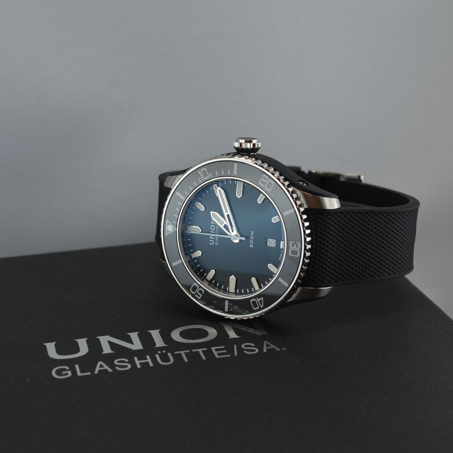 Union Glashütte Belisar D009.907.27.057.00 (Unknown (random serial)) - Black dial 45 mm Steel case (3/6)