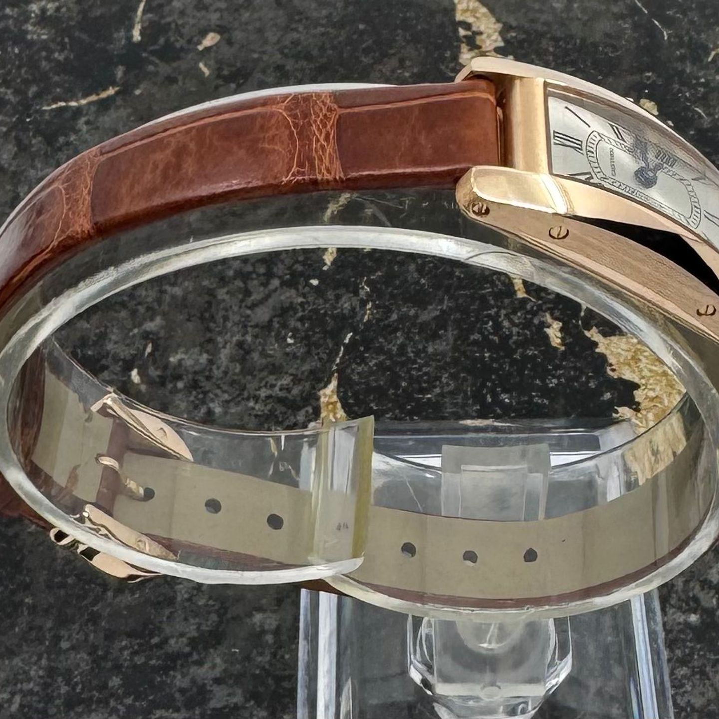 Cartier Tank Américaine WGTA0341 (2025) - Silver dial 15 mm Rose Gold case (5/8)