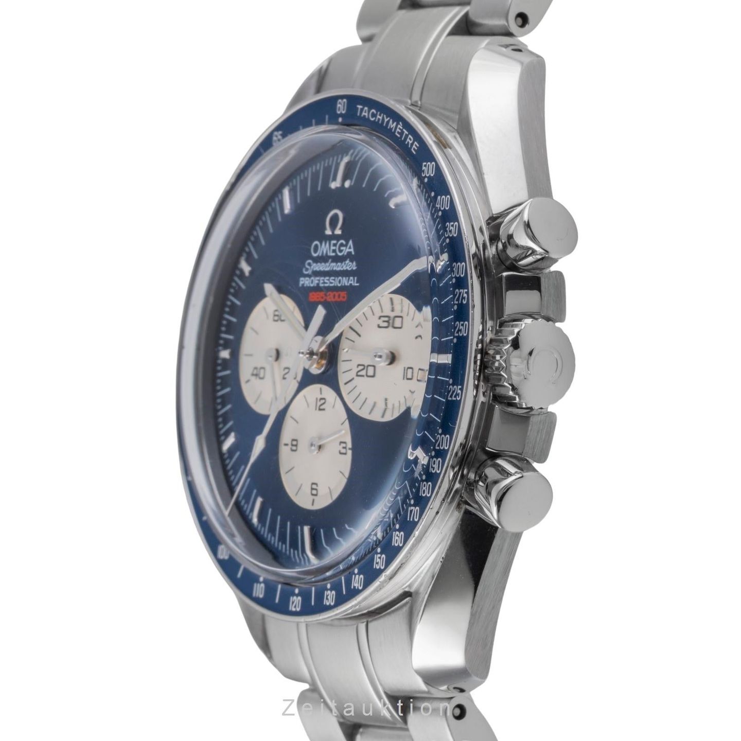 Omega Speedmaster Professional Moonwatch 3565.80.00 (Unknown (random serial)) - Blue dial 42 mm Steel case (5/8)
