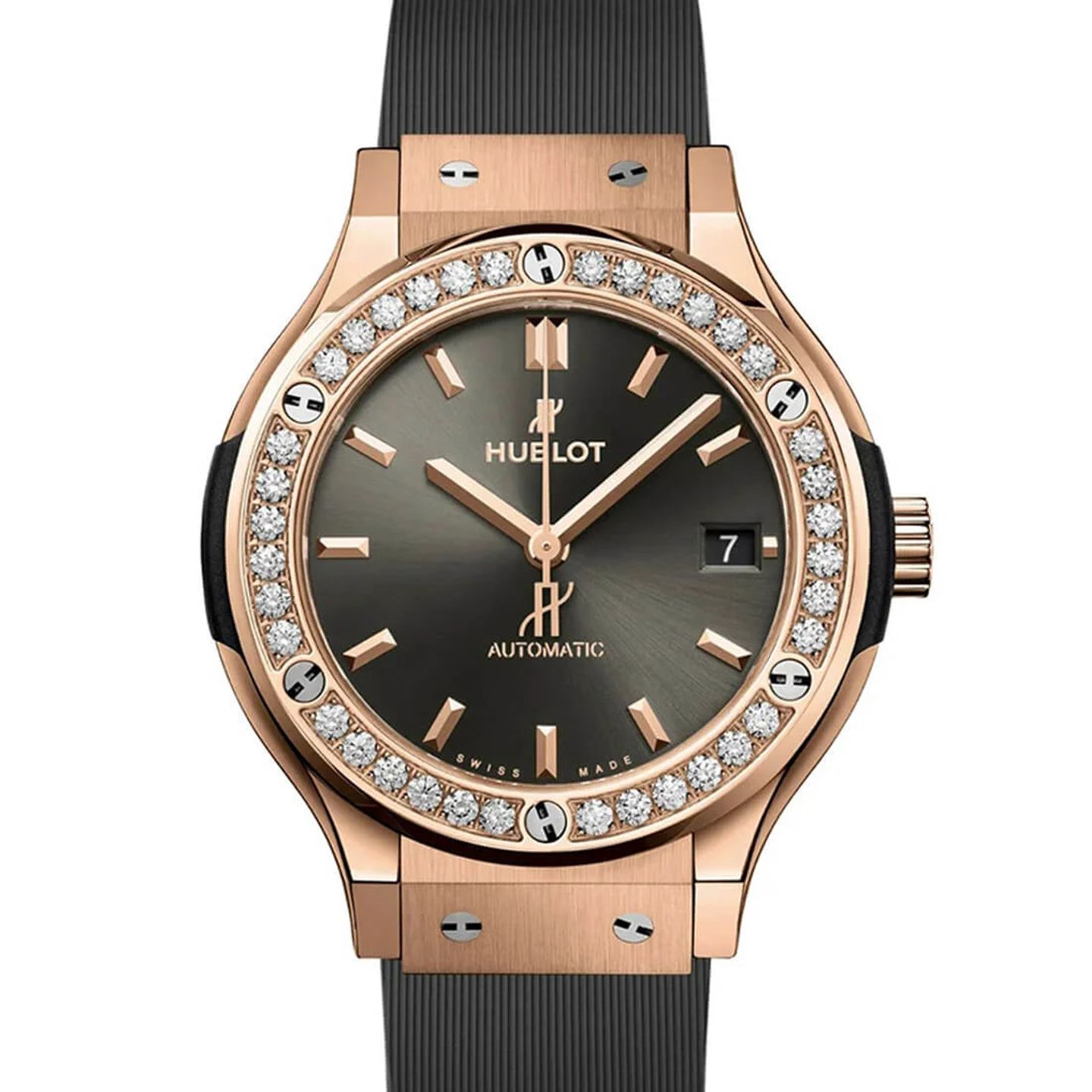 Hublot Classic Fusion 565.OX.7081.RX.1204 (2023) - Grey dial 38 mm Rose Gold case (2/3)