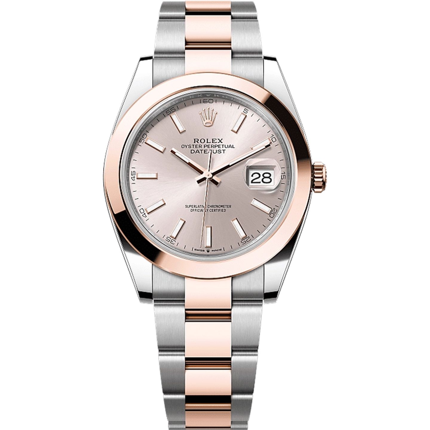 Rolex Datejust 41 126301 (2025) - Roze wijzerplaat 41mm Staal (1/1)