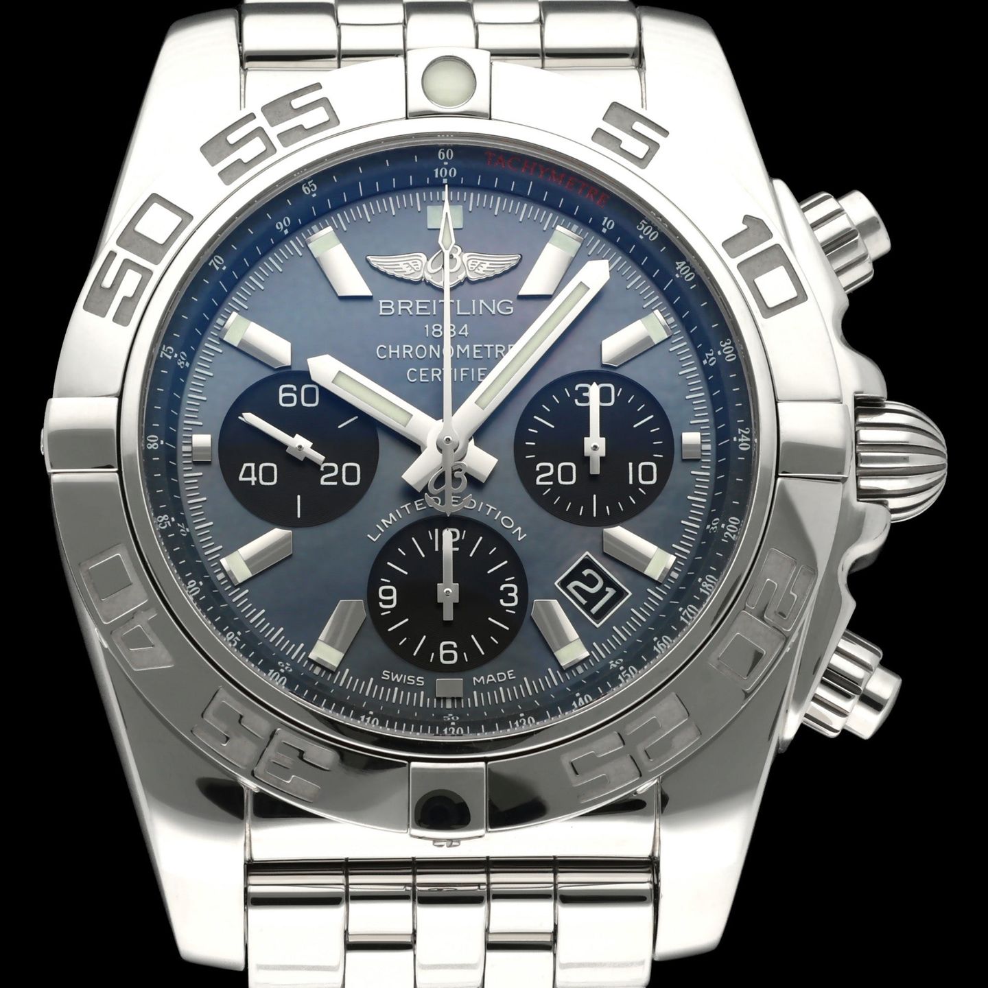 Breitling Chronomat 44 AB0111 (2018) - 44mm Staal (1/8)