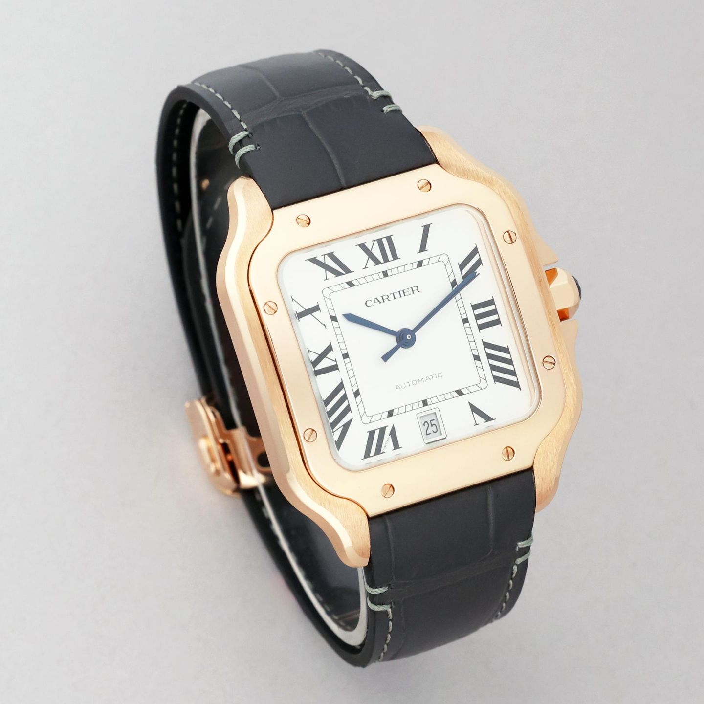 Cartier Santos WGSA0019 (2026) - Silver dial 39 mm Rose Gold case (2/8)