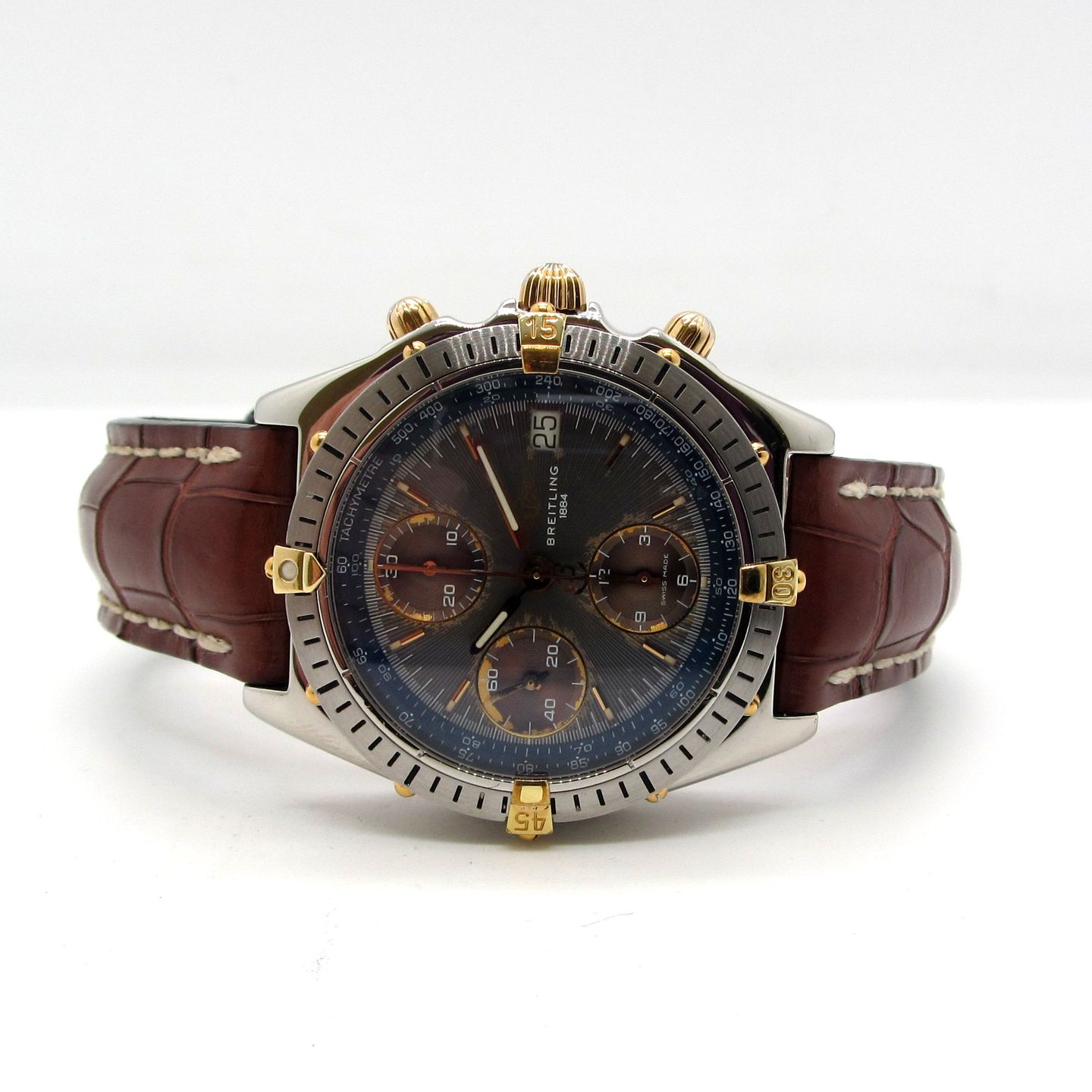 Breitling Chronomat B13048 (Unknown (random serial)) - Grey dial 40 mm Steel case (2/6)