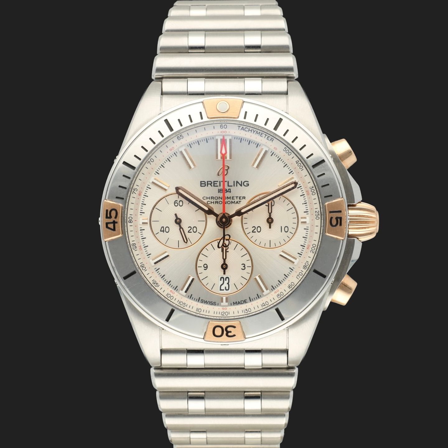 Breitling Chronomat 42 IB0134101G1A1 (2023) - Zilver wijzerplaat 42mm Staal (3/8)