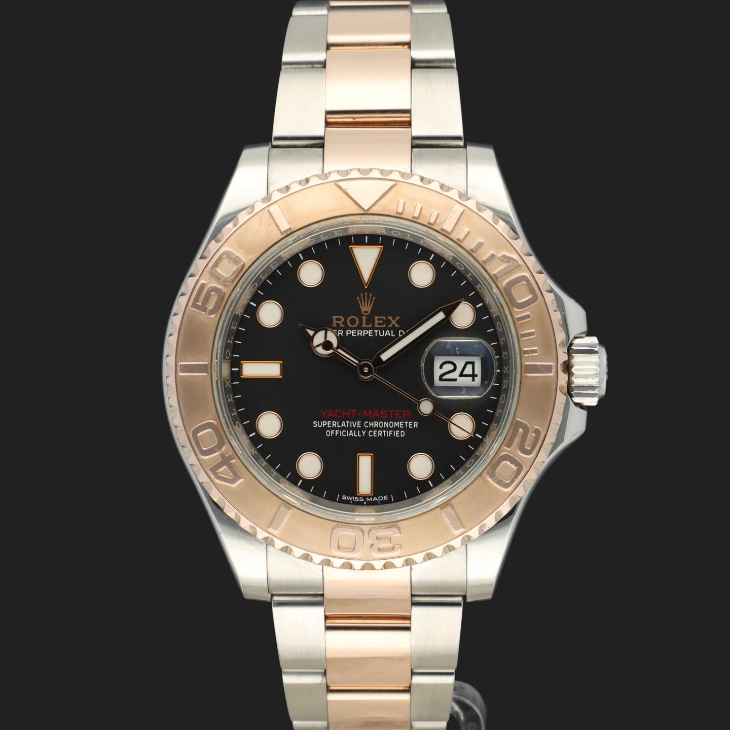 Rolex Yacht-Master 40 116621 (2019) - Zwart wijzerplaat 40mm Goud/Staal (3/8)