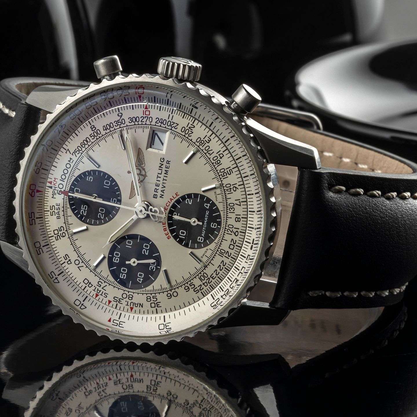 Breitling Navitimer A13330 (2000) - Zwart wijzerplaat 42mm Staal (1/8)