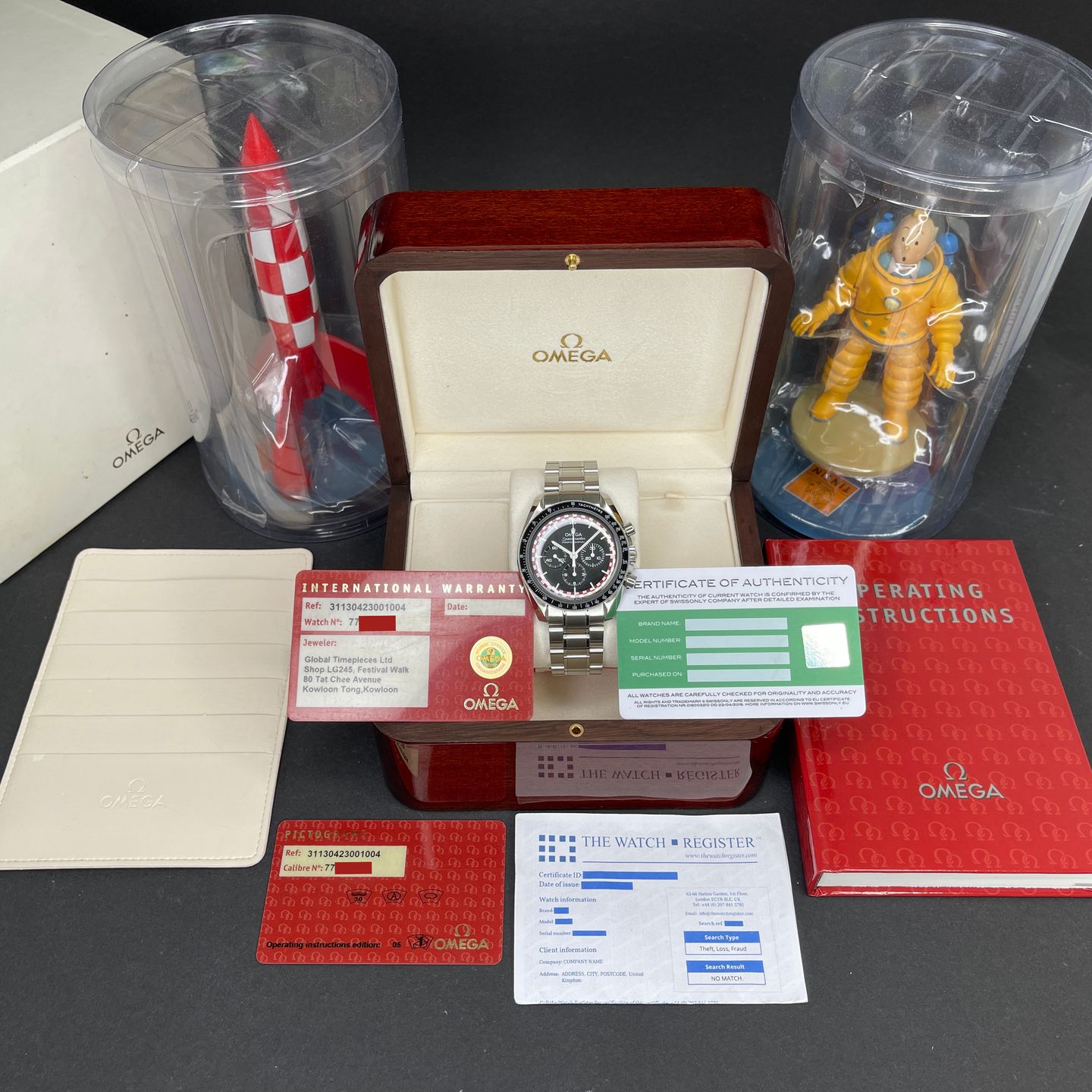 Omega Speedmaster Professional Moonwatch 311.30.42.30.01.004 (Unknown (random serial)) - Black dial 42 mm Steel case (3/8)