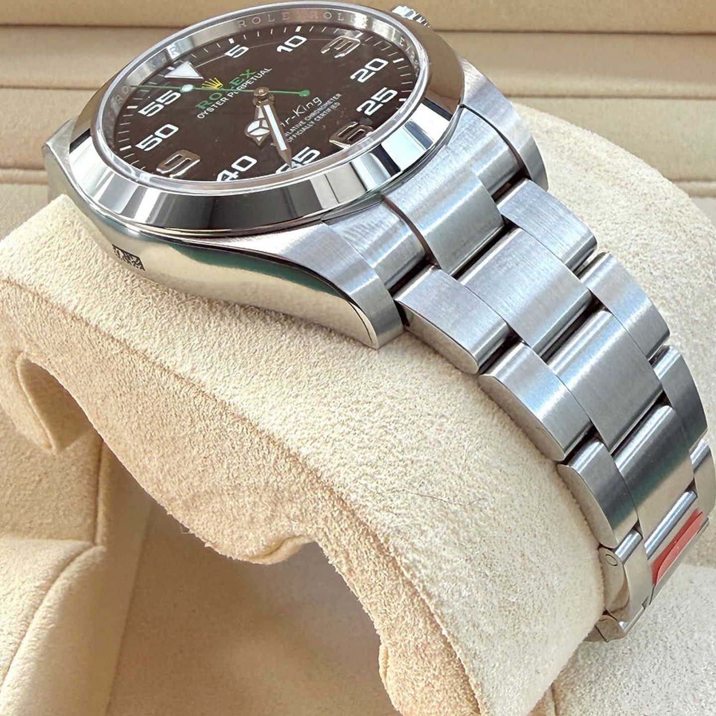 Rolex Air-King 116900 (2018) - Zwart wijzerplaat 40mm Staal (3/7)