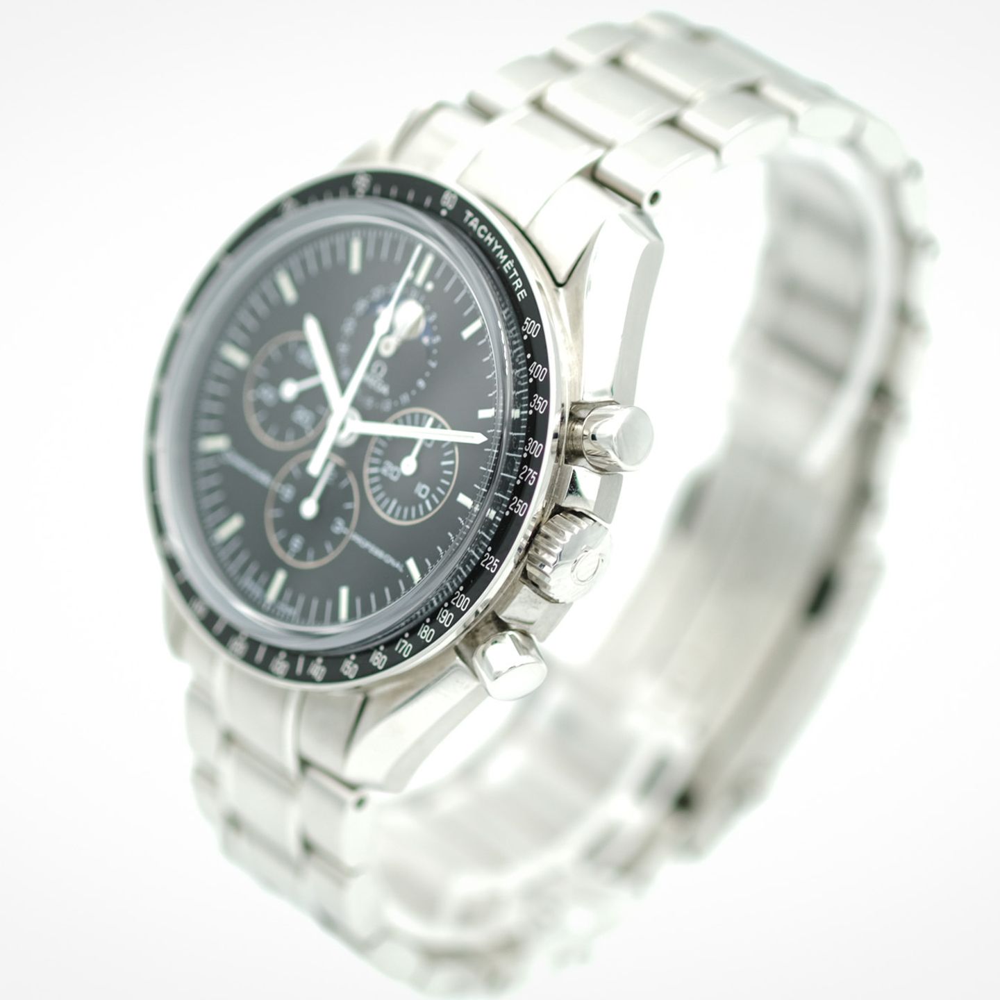 Omega Speedmaster Professional Moonwatch Moonphase 3576.50.00 (2006) - Black dial 42 mm Steel case (7/8)