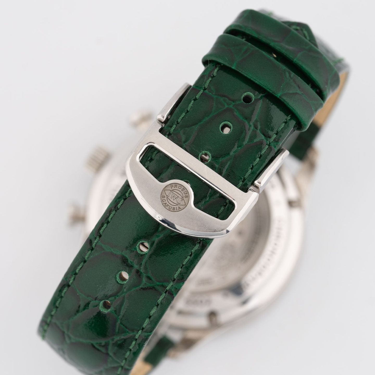 IWC Portuguese Chronograph IW371615 (Unknown (random serial)) - Green dial 41 mm Steel case (3/5)