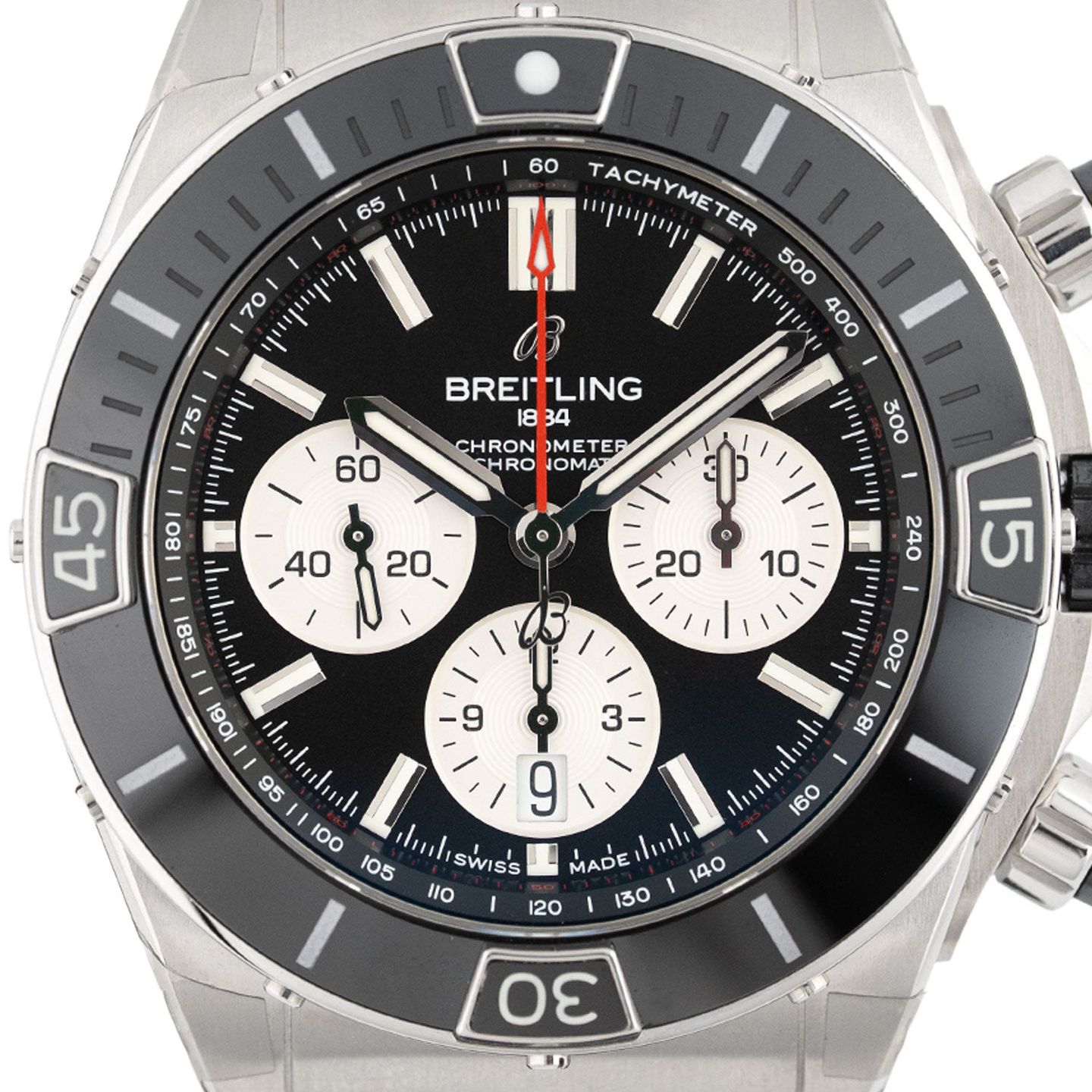 Breitling Chronomat AB0136251B1S1 (2026) - Black dial 44 mm Steel case (2/7)