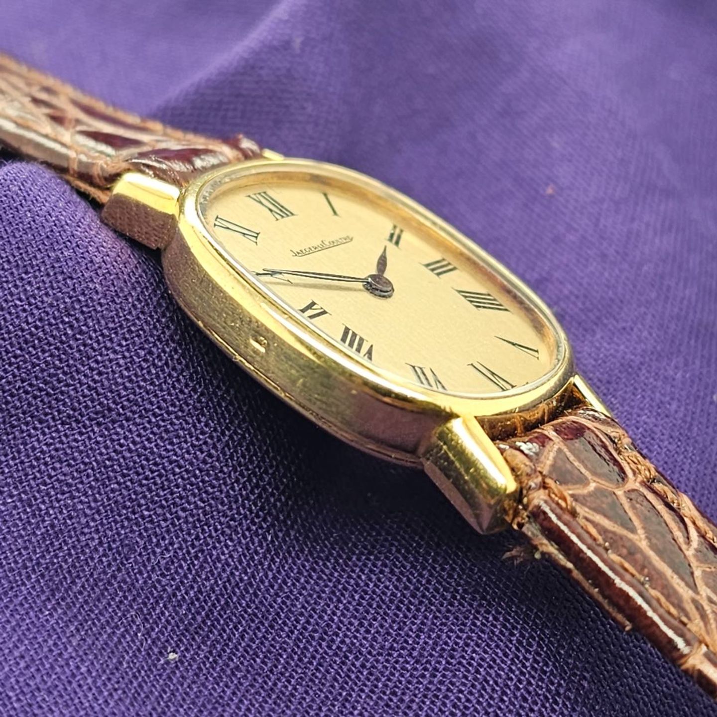 Jaeger-LeCoultre Vintage 8013/179 (1987) - Goud wijzerplaat 19mm Geelgoud (3/5)