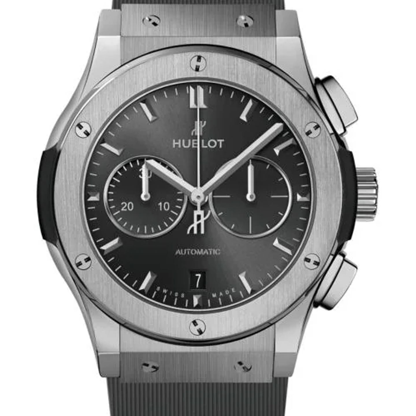 Hublot Classic Fusion Chronograph 541.NX.7070.RX (2026) - Grijs wijzerplaat 42mm Titanium (1/1)