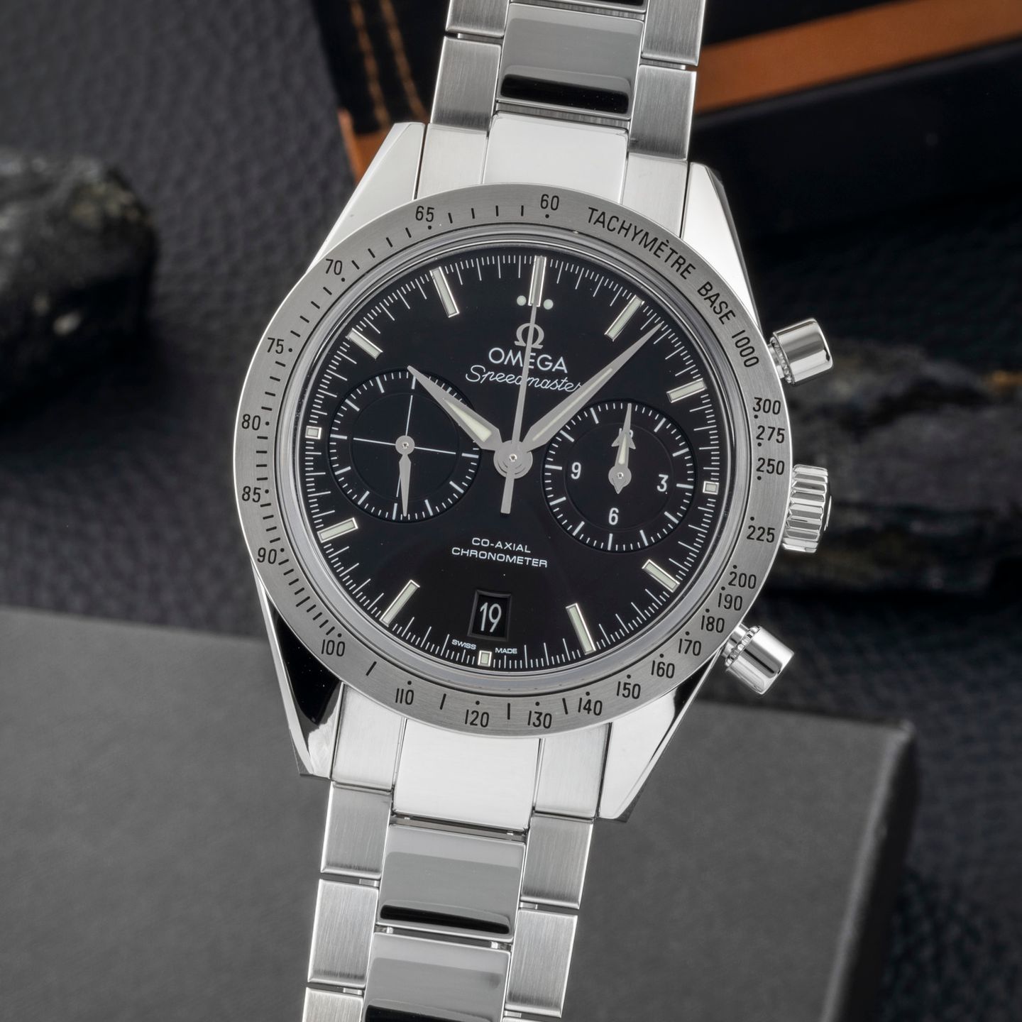 Omega Speedmaster '57 331.10.42.51.01.001 (Onbekend (willekeurig serienummer)) - Zwart wijzerplaat 42mm Staal (3/8)