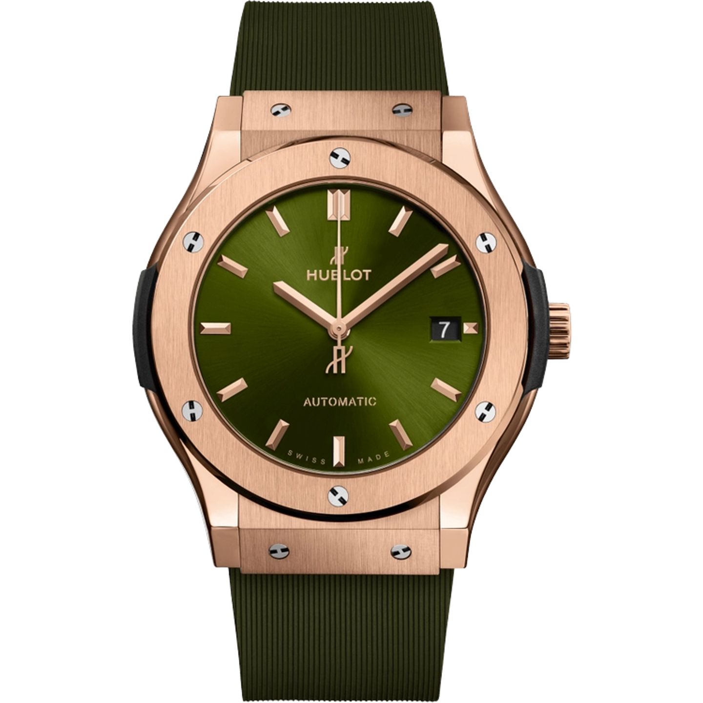 Hublot Classic Fusion 511.OX.8980.RX (2025) - Green dial 45 mm Rose Gold case (1/1)