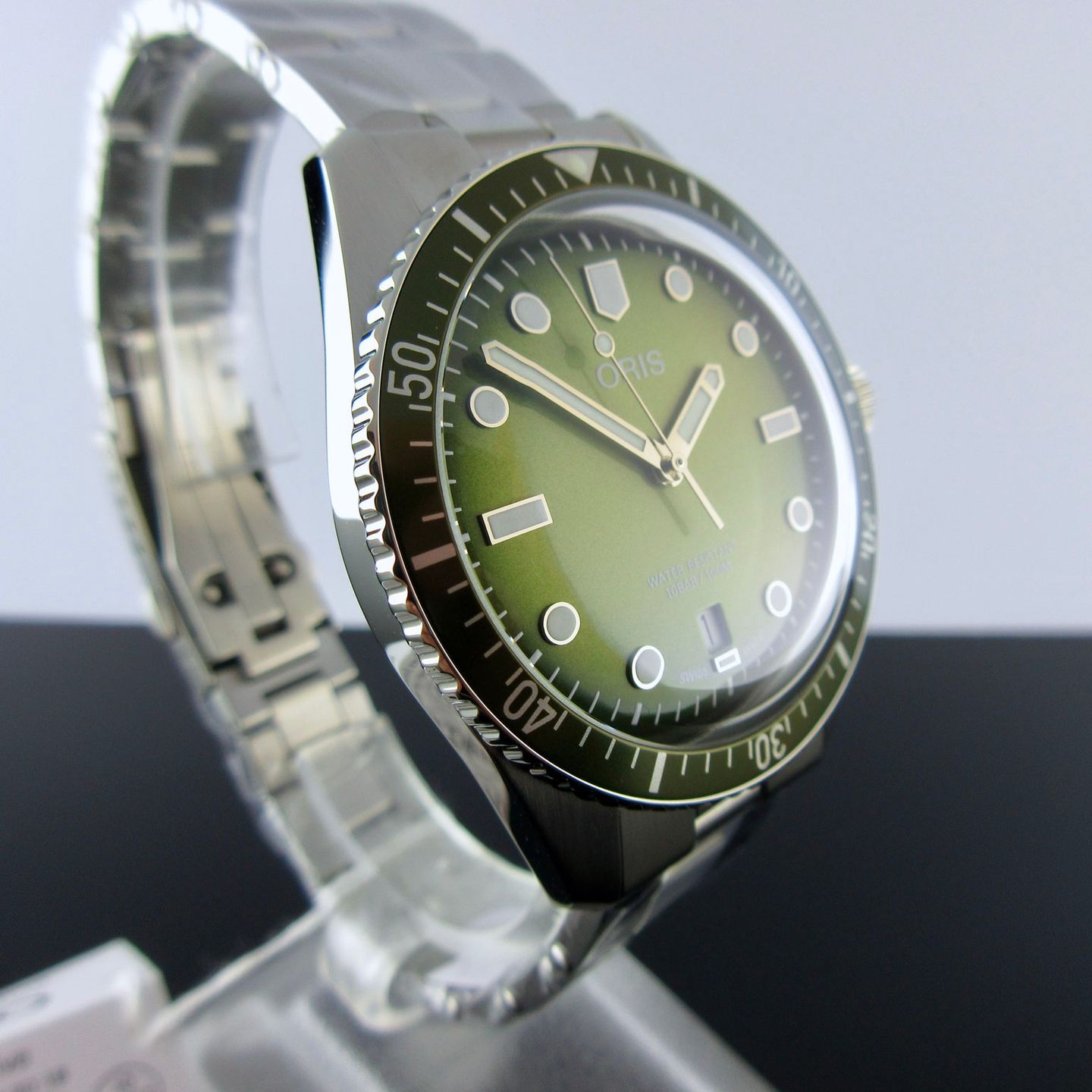 Oris Divers Sixty Five 01 733 7707 4057-07 8 20 18 (2024) - Groen wijzerplaat 40mm Staal (5/8)