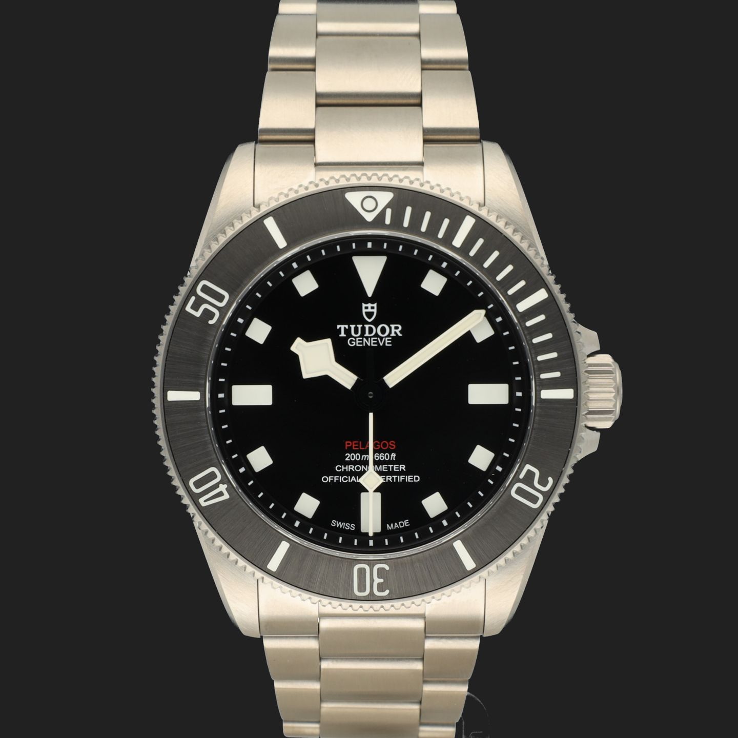 Tudor Pelagos 25407N (2025) - Zwart wijzerplaat 39mm Titanium (3/8)