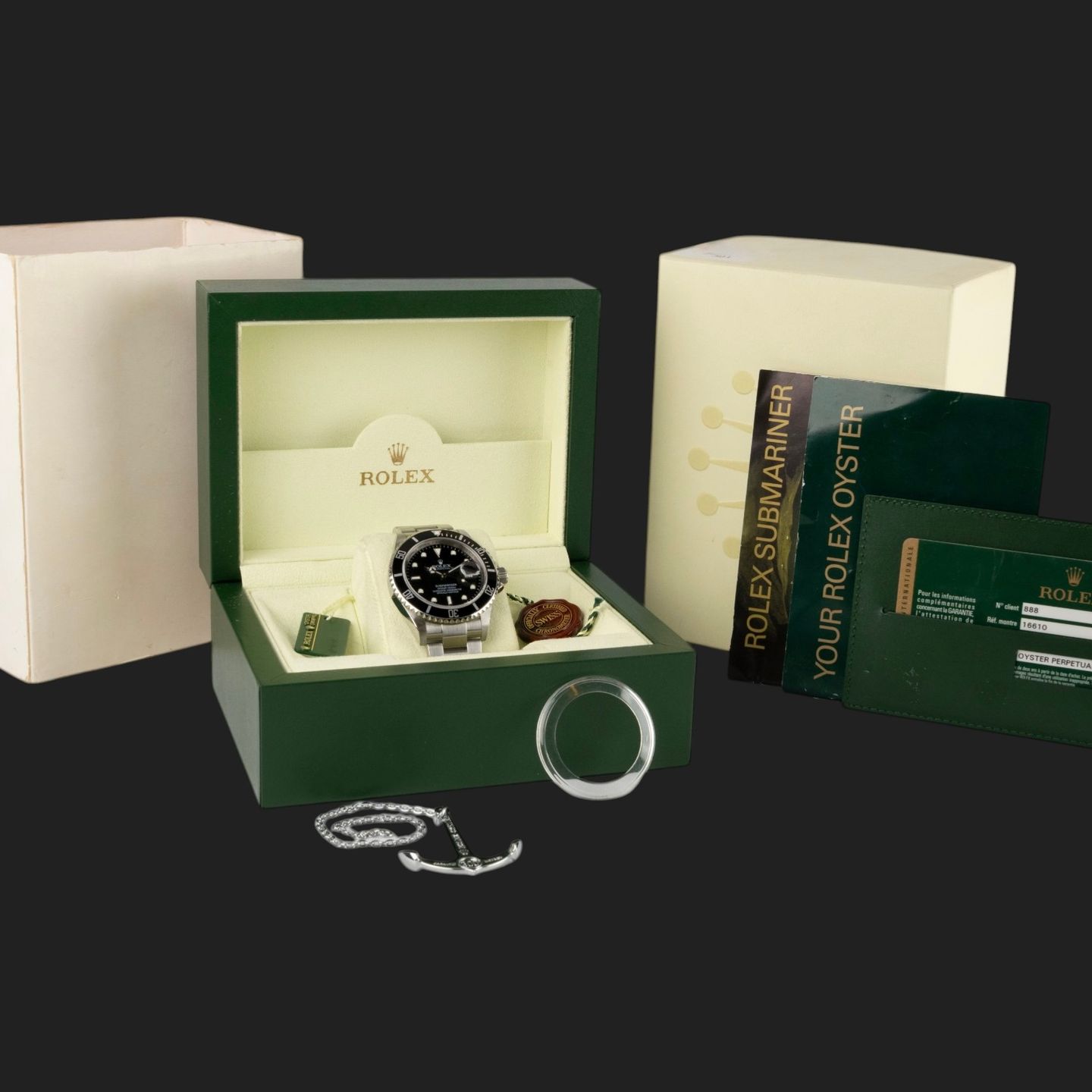 Rolex Submariner Date 16610 (2008) - Black dial 40 mm Steel case (8/8)