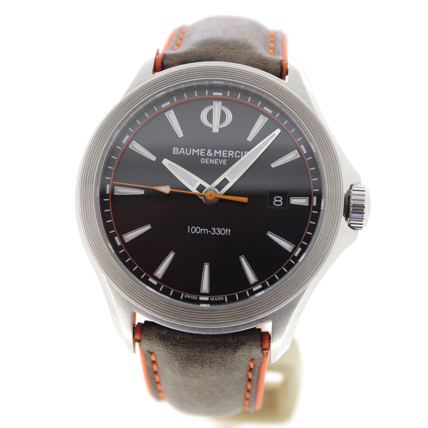 Baume & Mercier Clifton M0A10411 (2022) - Zwart wijzerplaat 42mm Staal (2/7)