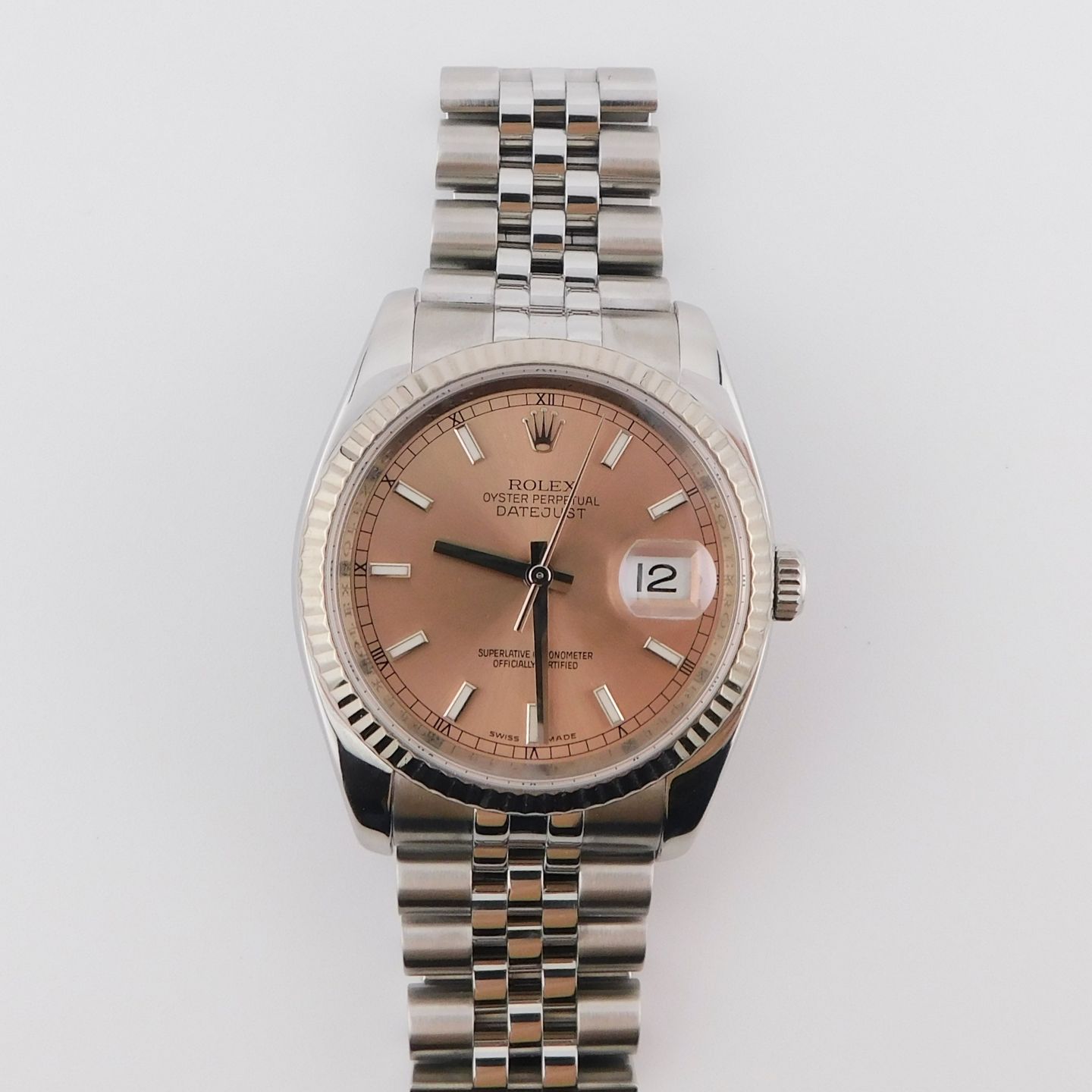 Rolex Datejust 36 116234 (2008) - Roze wijzerplaat 36mm Staal (2/4)