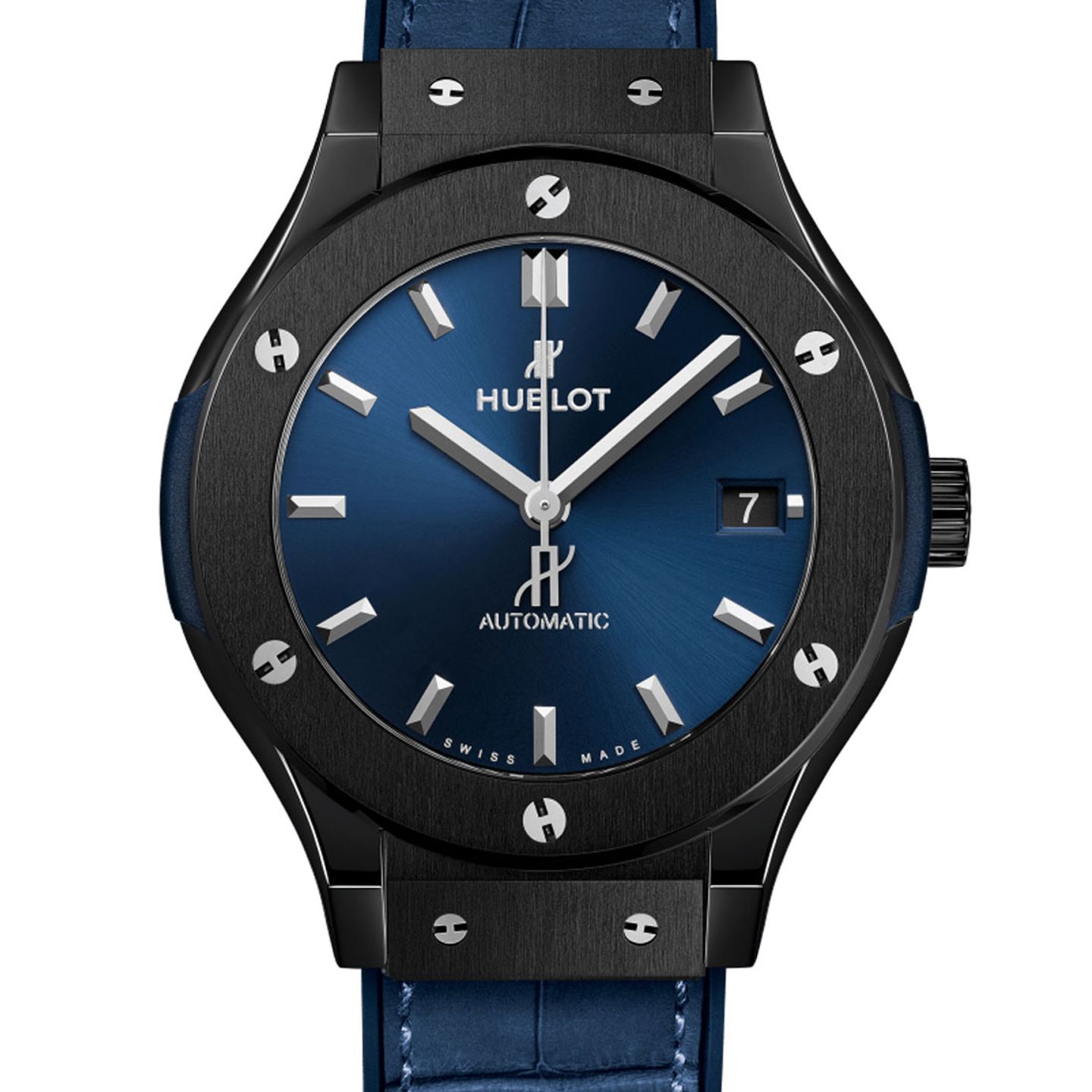 Hublot Classic Fusion Blue 565.CM.7170.LR (2023) - Blauw wijzerplaat 38mm Keramiek (1/3)