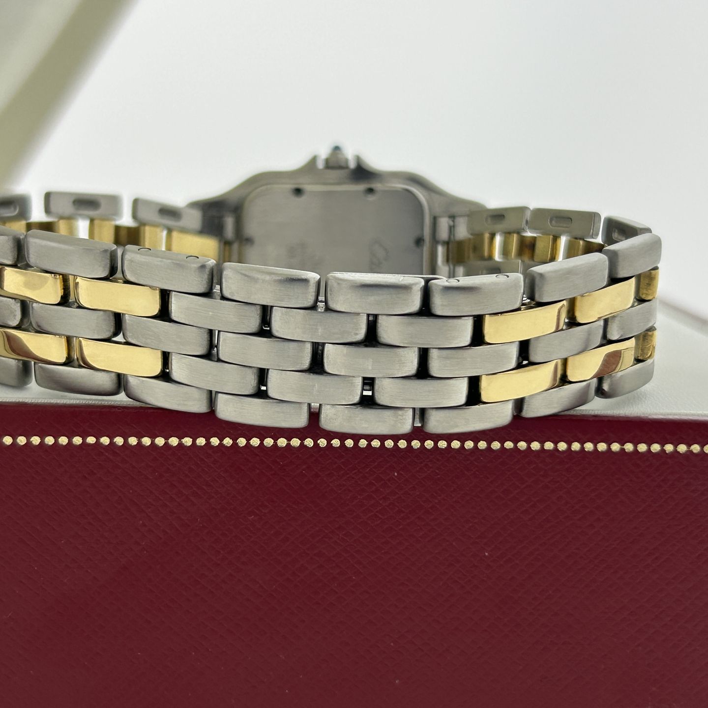 Cartier Panthère 83957 (Unknown (random serial)) - Champagne dial 29 mm Gold/Steel case (5/8)