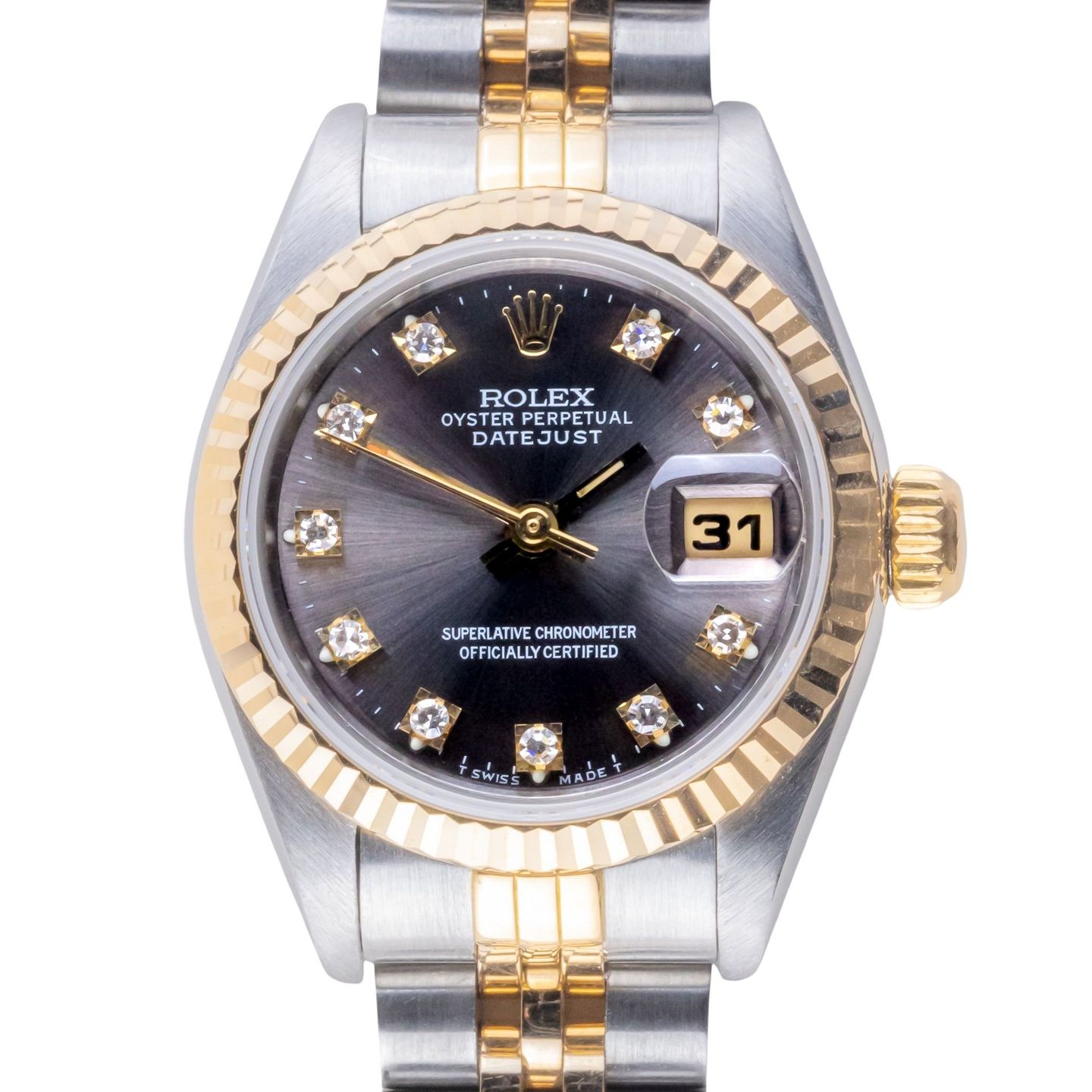 Rolex Lady-Datejust 69173 (1991) - 26 mm Gold/Steel case (3/8)