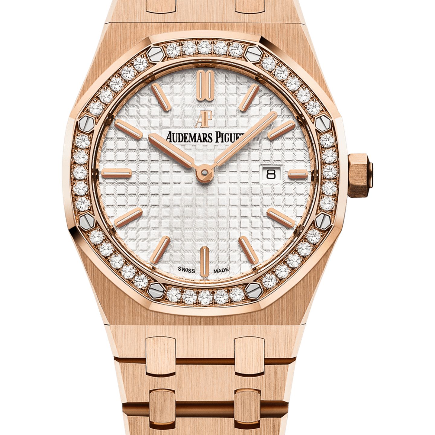 Audemars Piguet Royal Oak Lady 67651OR.ZZ.1261OR.01 (2025) - Silver dial 33 mm Rose Gold case (1/1)