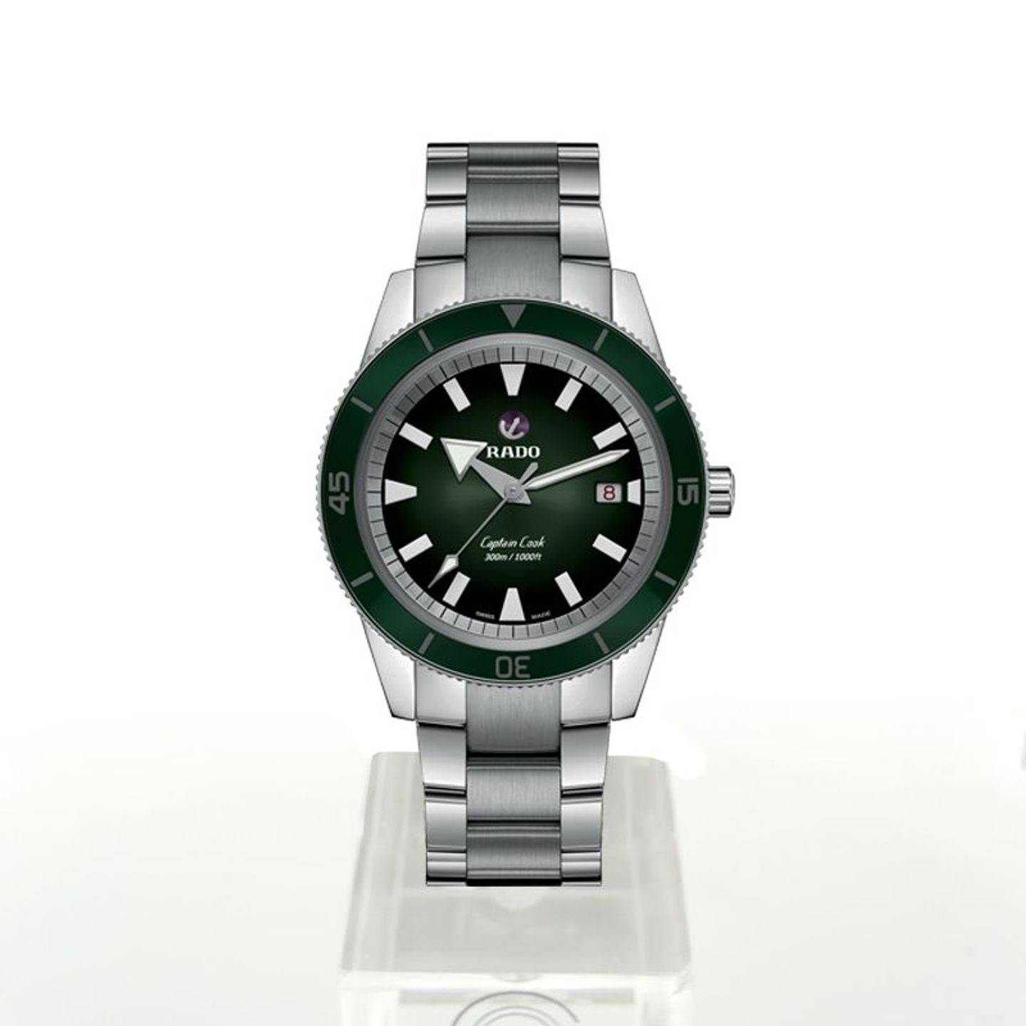 Rado HyperChrome Captain Cook R32105313 (2024) - Groen wijzerplaat 42mm Staal (2/2)