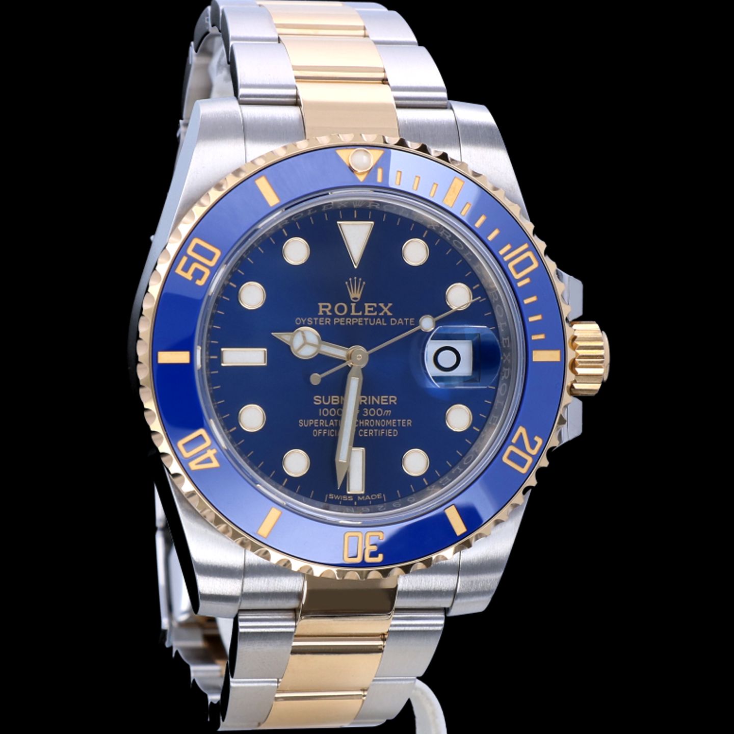 Rolex Submariner Date 116613LB (2017) - Blue dial 40 mm Gold/Steel case (7/8)