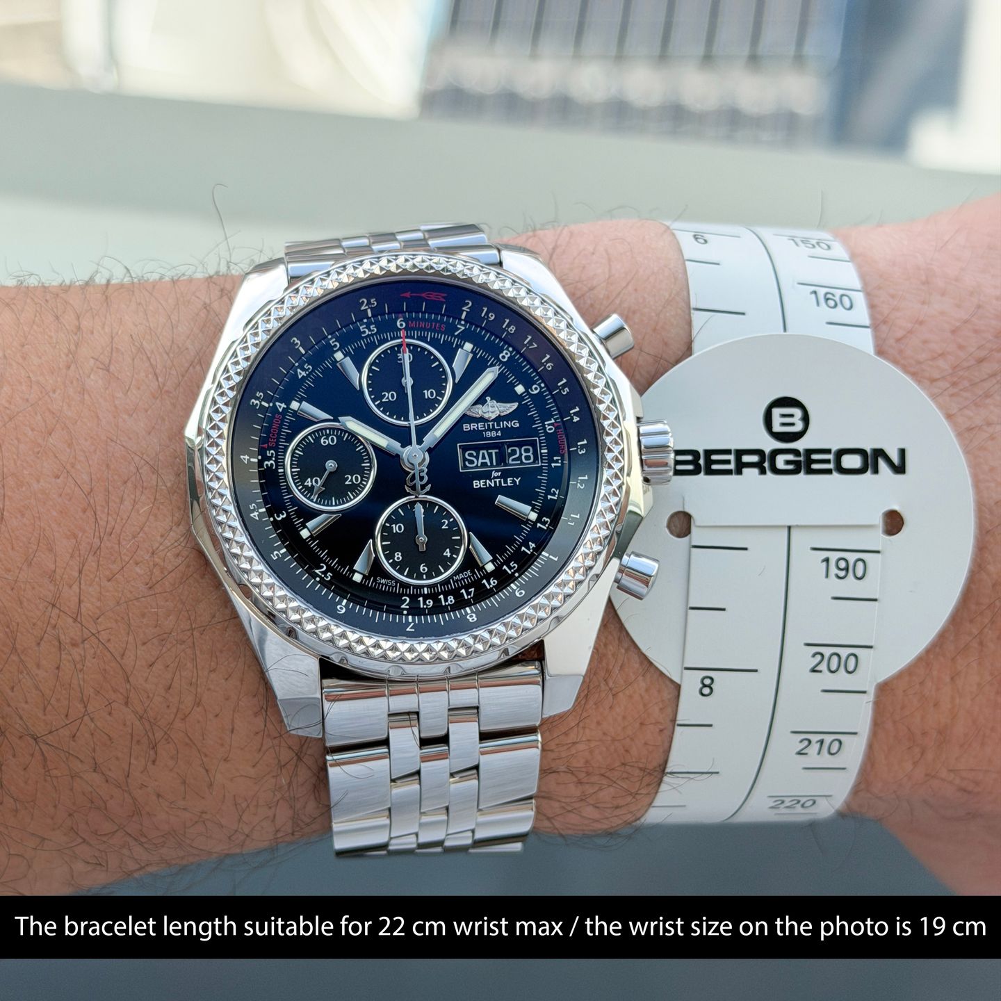 Breitling Bentley GT A13362 (2015) - Black dial 45 mm Steel case (2/8)