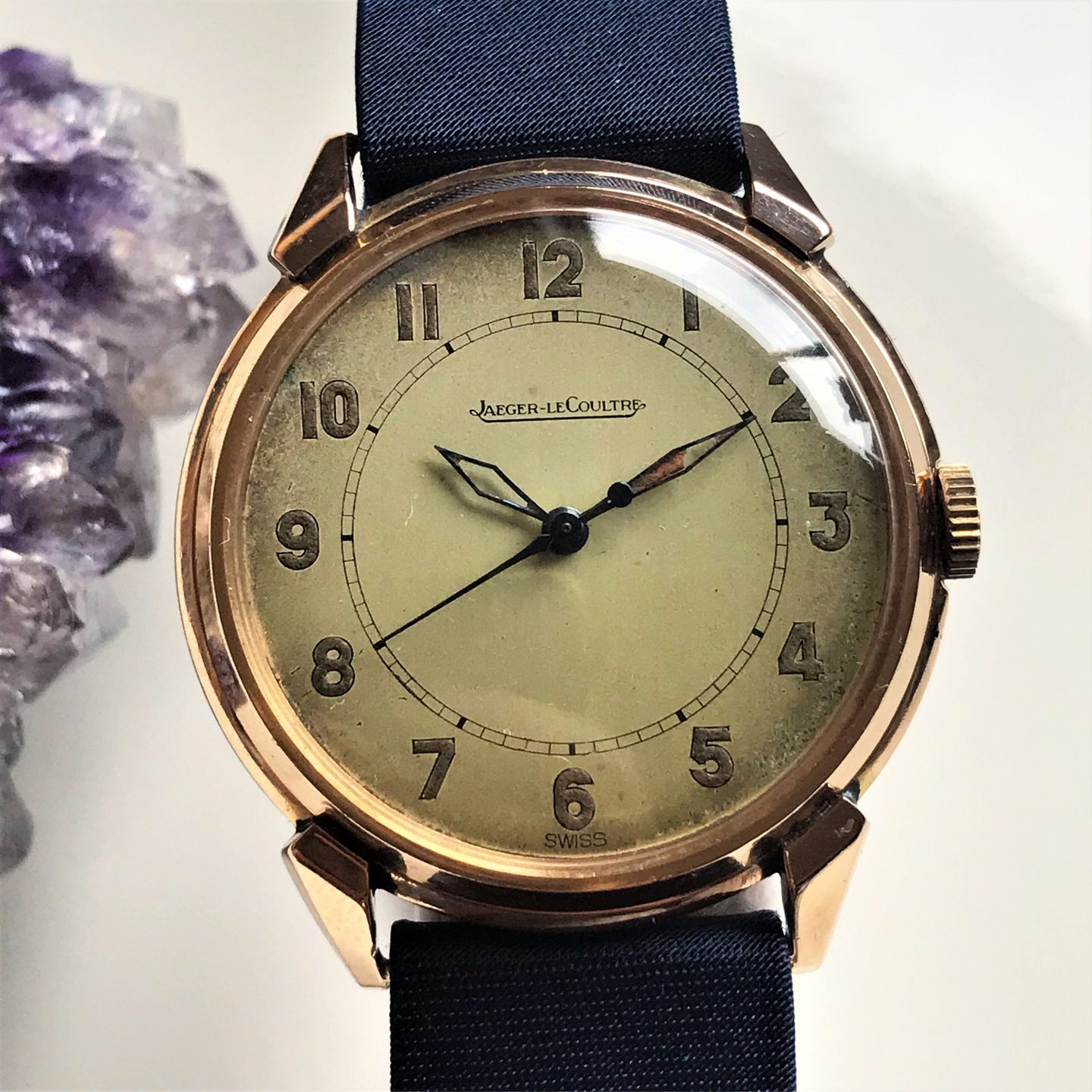 Jaeger-LeCoultre Vintage - (1942) - Multi-colour dial 35 mm Rose Gold case (1/8)