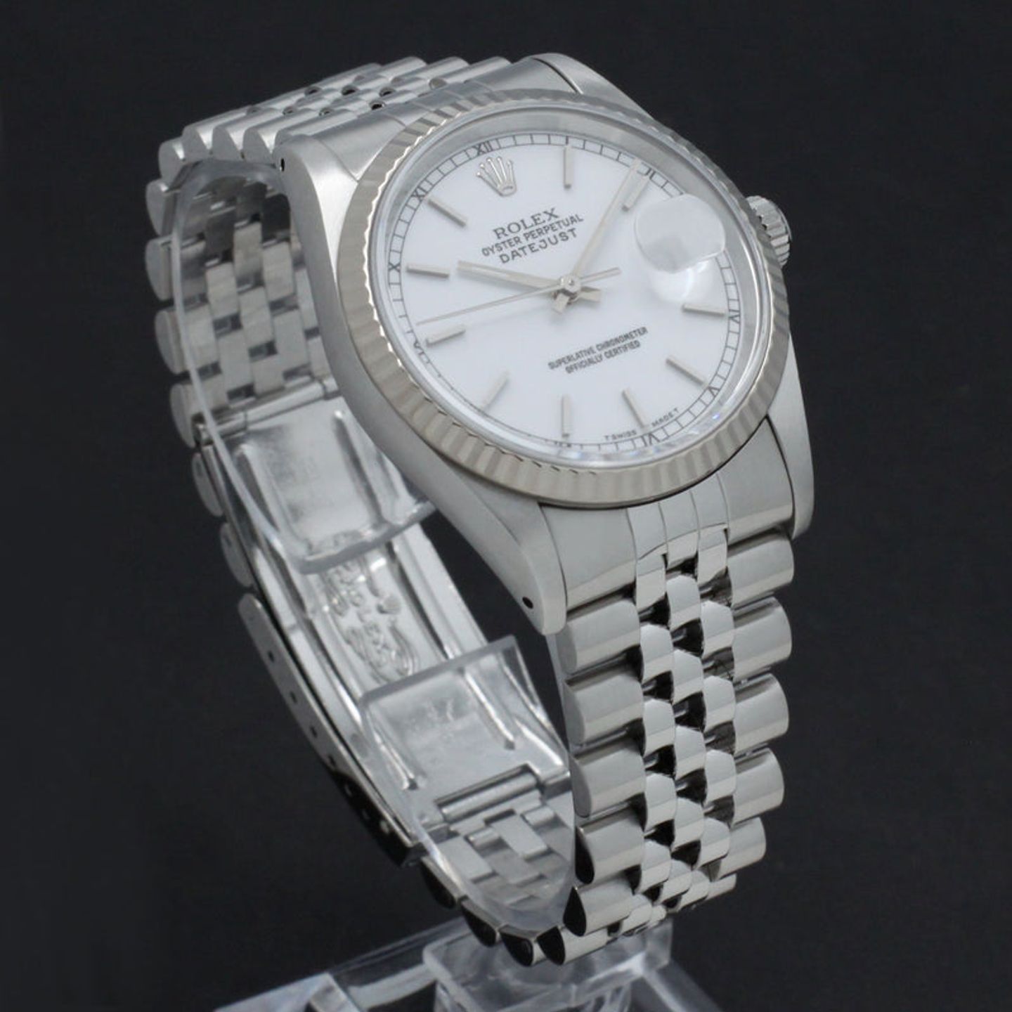 Rolex Datejust 36 16234 (1991) - White dial 36 mm Steel case (6/7)