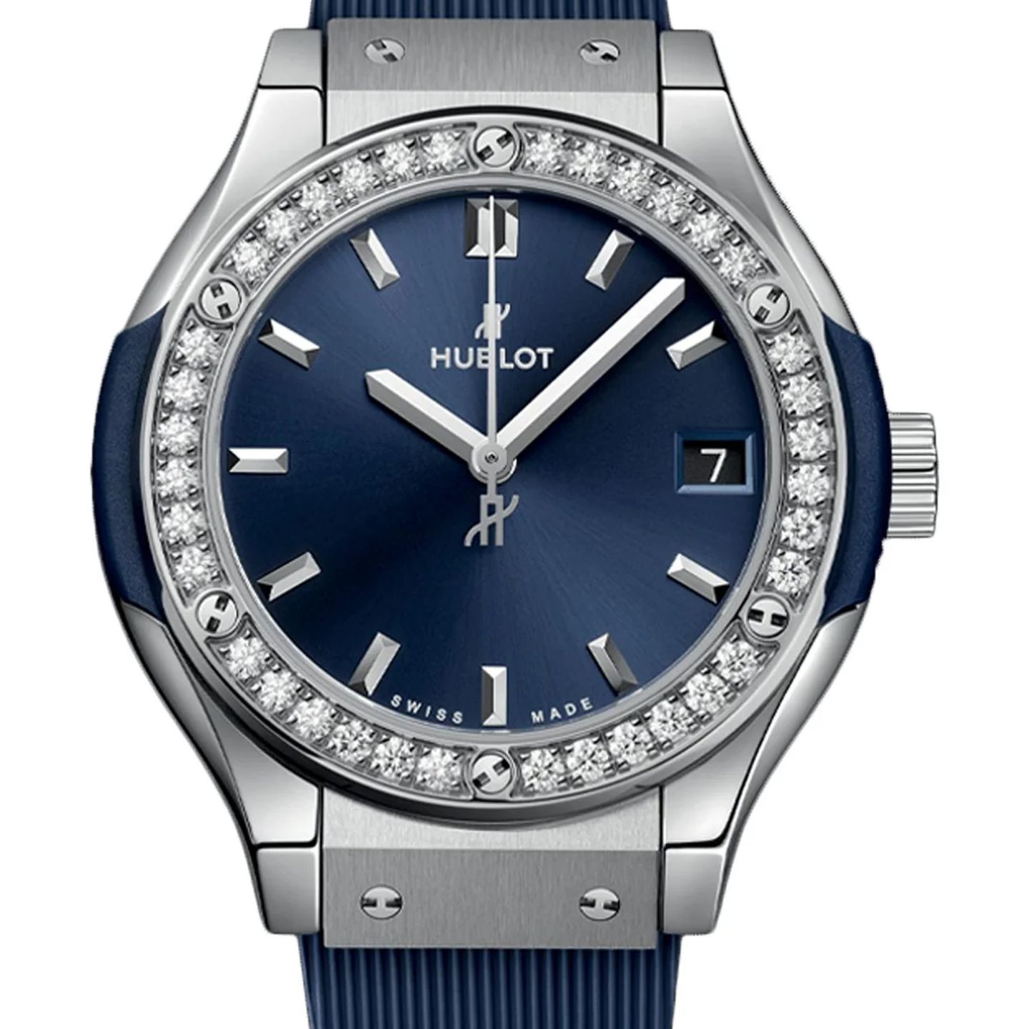 Hublot Classic Fusion 581.NX.7170.RX.1104 (2026) - Blue dial 33 mm Titanium case (1/1)
