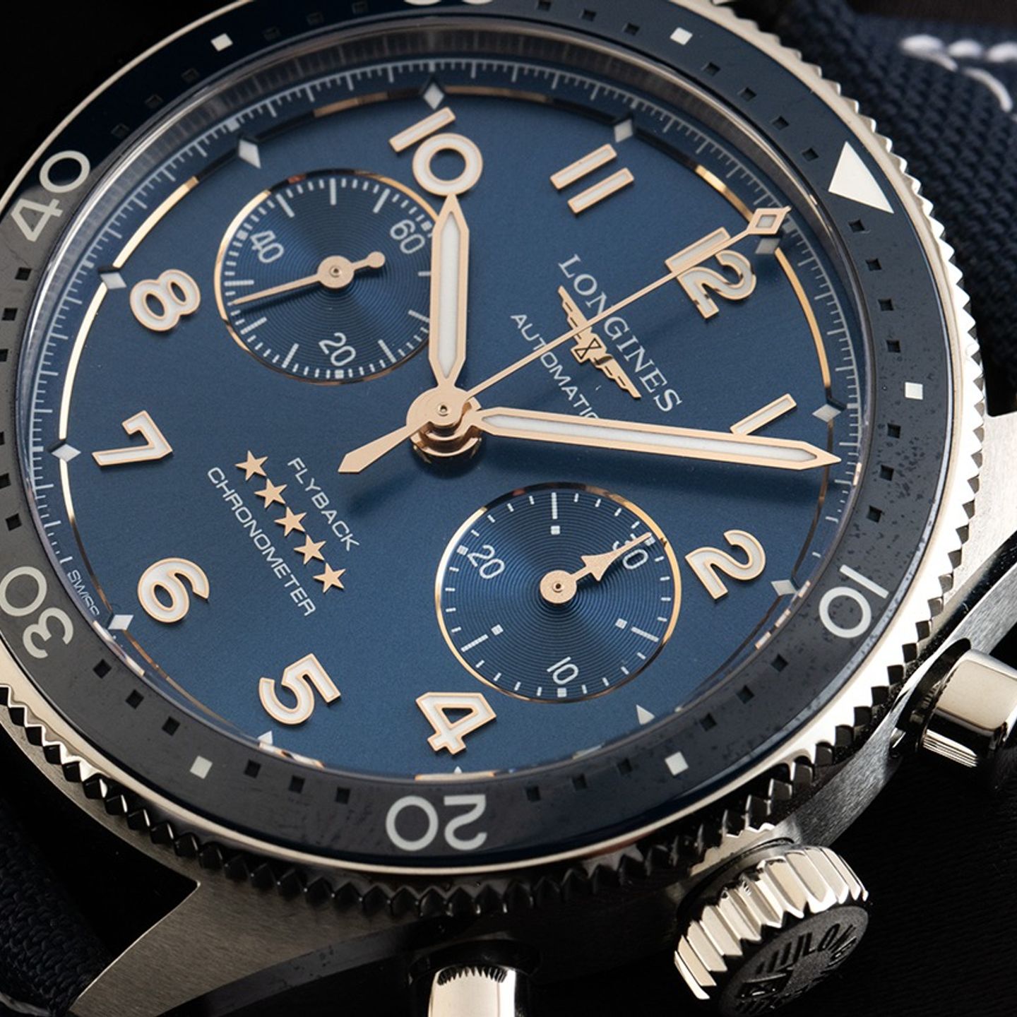 Longines Spirit L3.821.4.93.2 (2025) - Blue dial 42 mm Steel case (2/6)