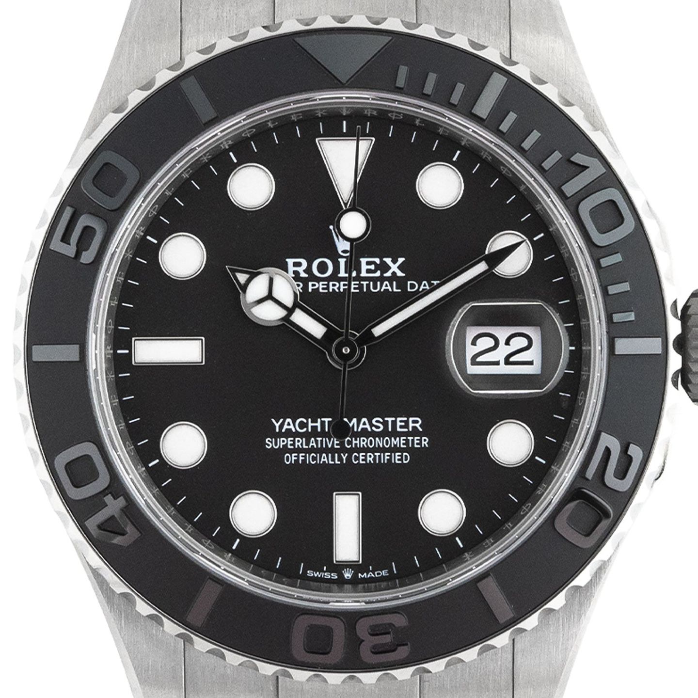Rolex Yacht-Master 42 226627 (2025) - Black dial 42 mm Titanium case (2/6)