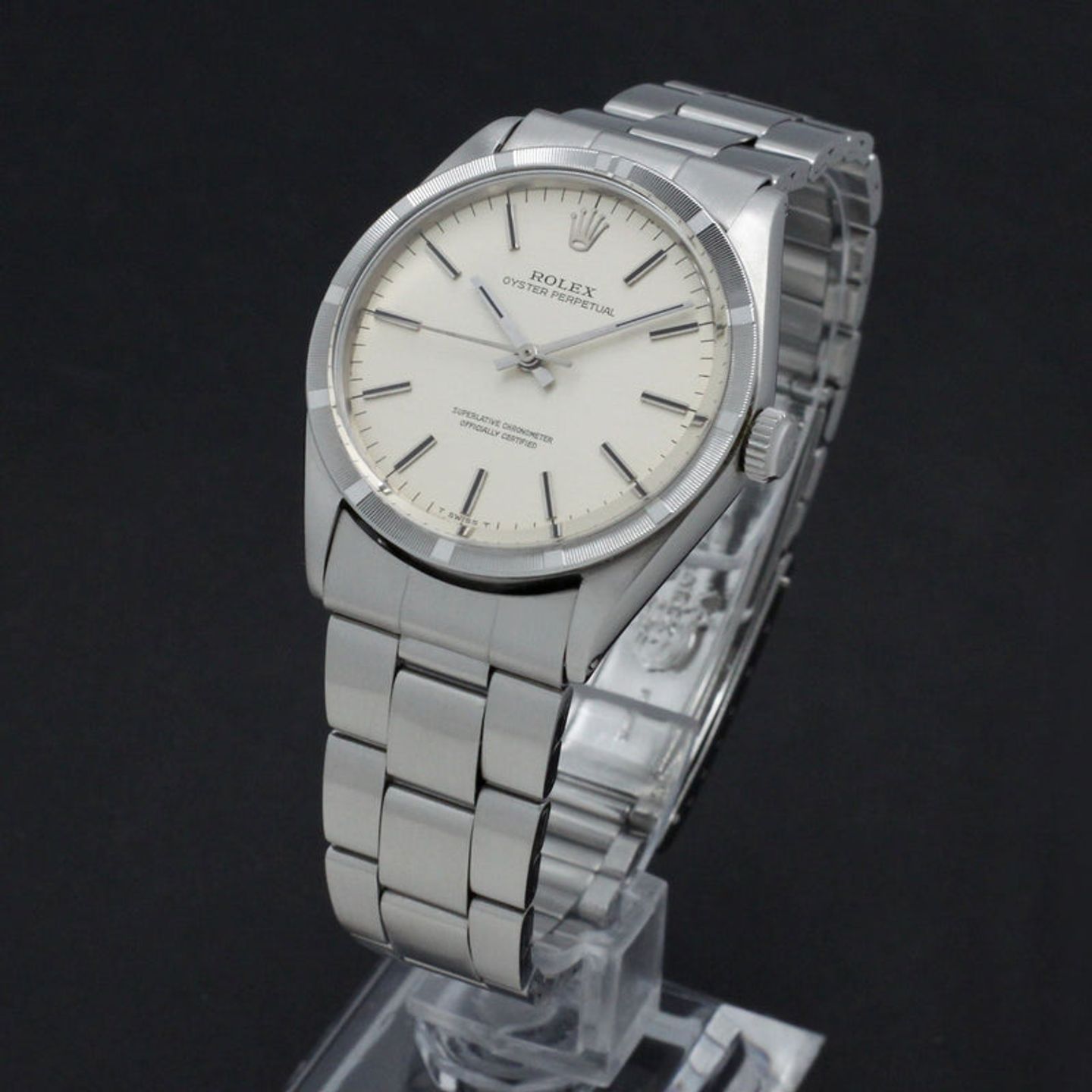 Rolex Oyster Perpetual 1007 (1966) - Silver dial 34 mm Steel case (2/7)