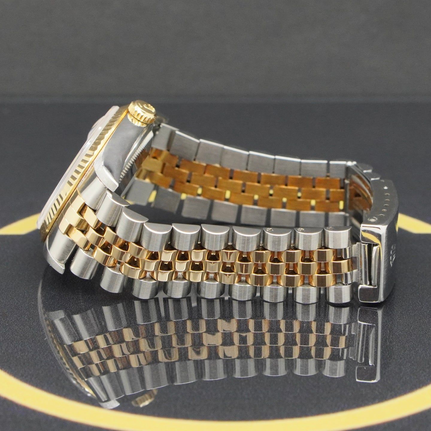 Rolex Datejust 36 16233 (1996) - Blue dial 36 mm Gold/Steel case (6/7)