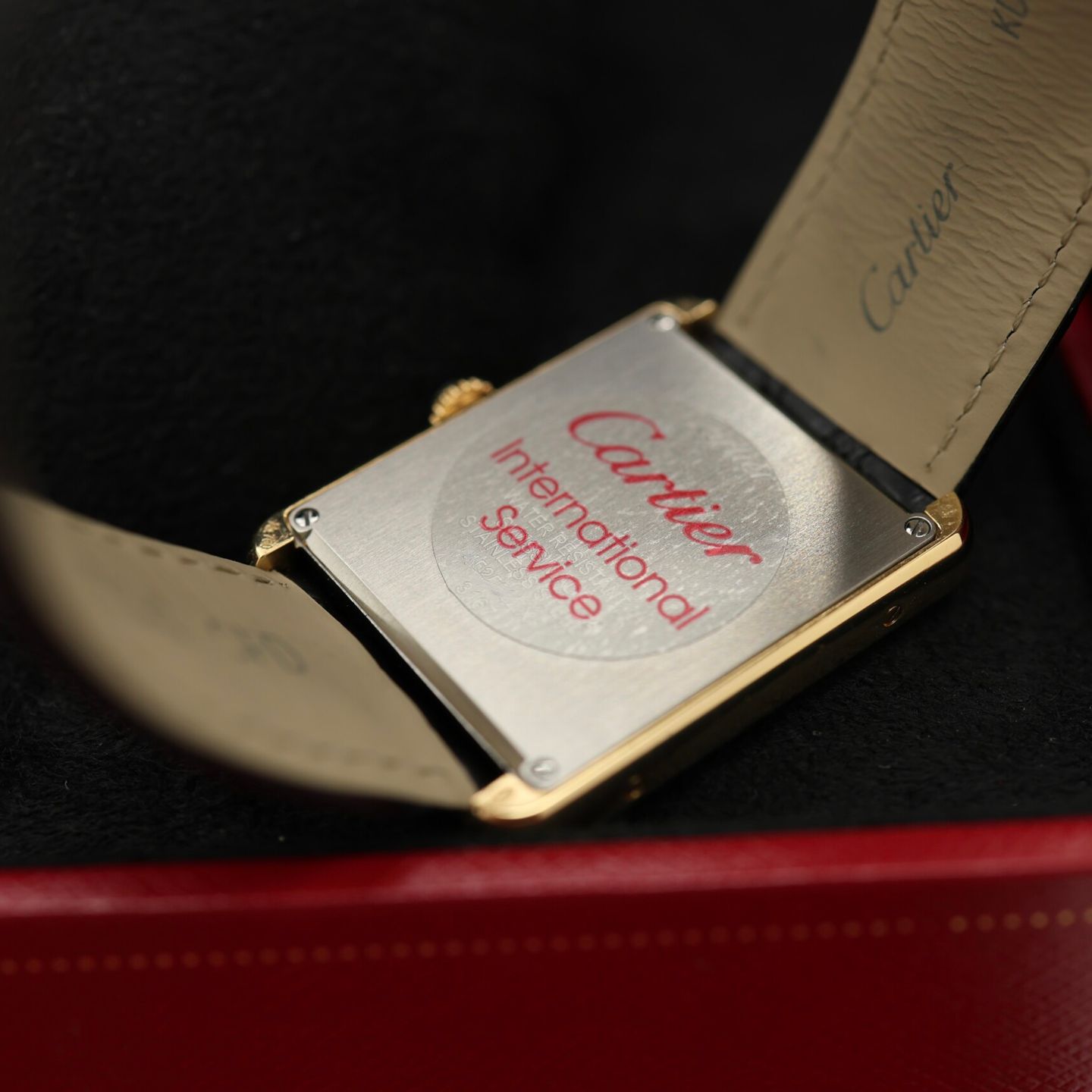 Cartier Tank Solo W5200004 (2020) - Silver dial 35 mm Yellow Gold case (8/8)