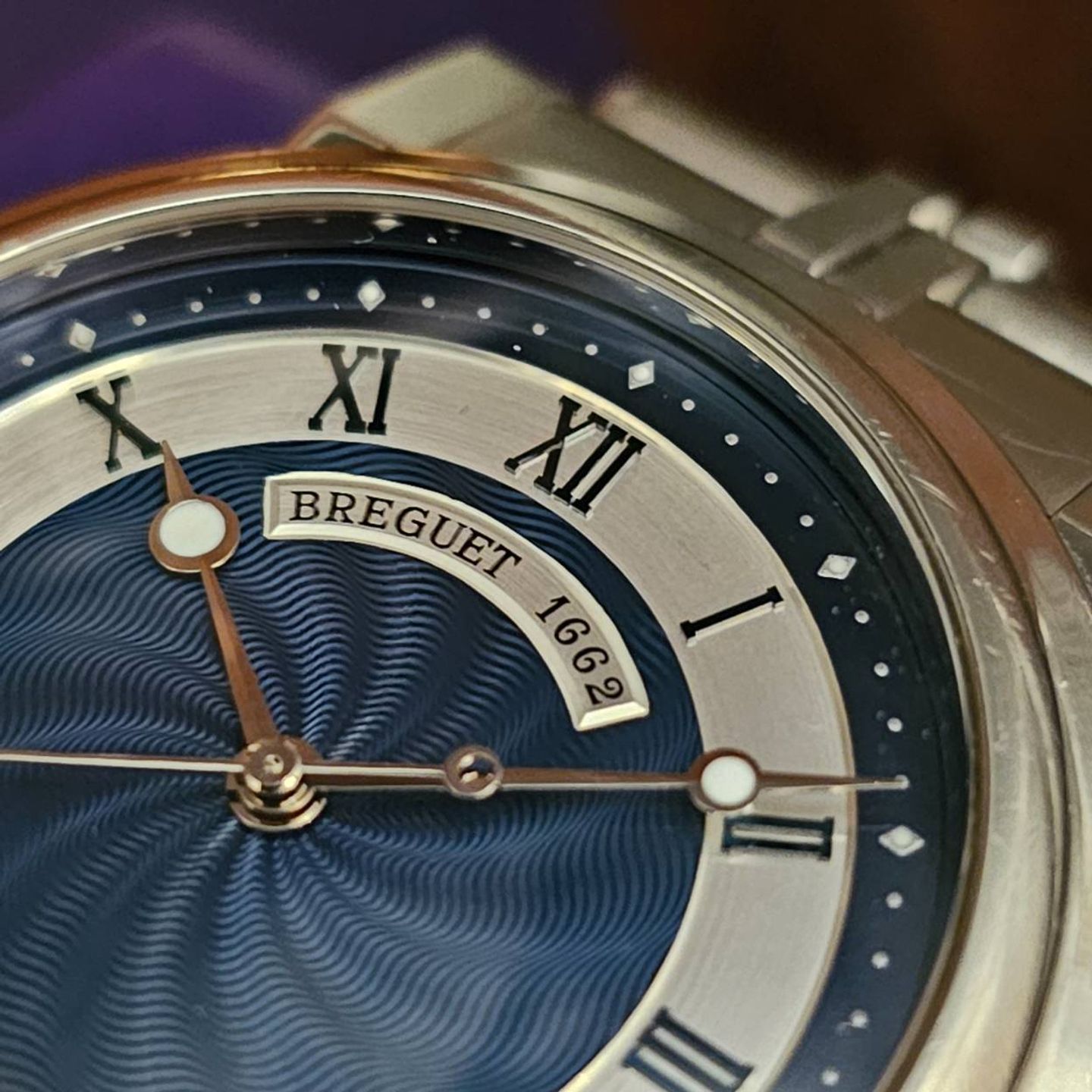 Breguet Marine 5817ST/Y2/5V8 (Onbekend (willekeurig serienummer)) - Blauw wijzerplaat 39mm Staal (4/5)