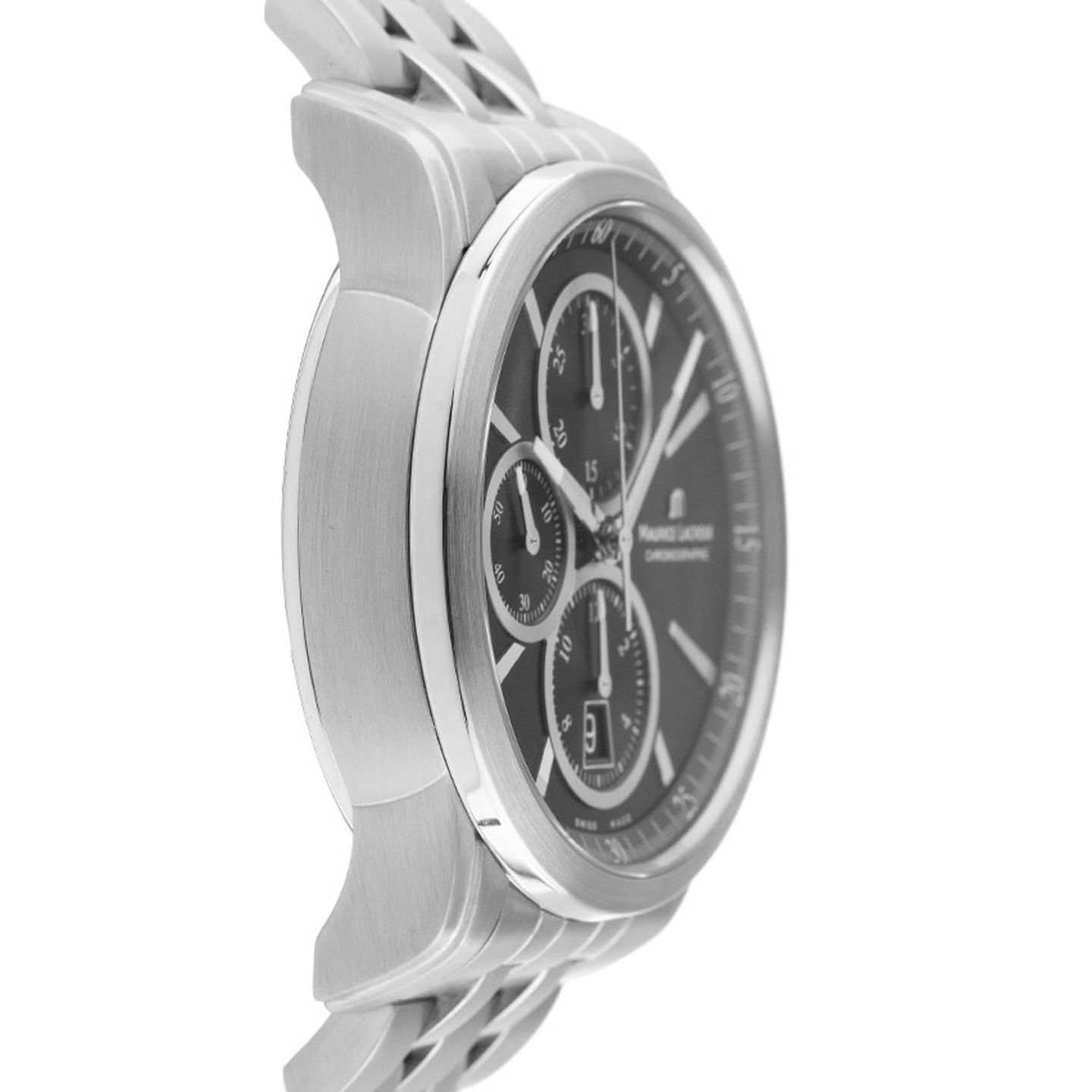 Maurice Lacroix Pontos Chronographe PT6178/88 (2006) - Black dial 44 mm Steel case (5/7)