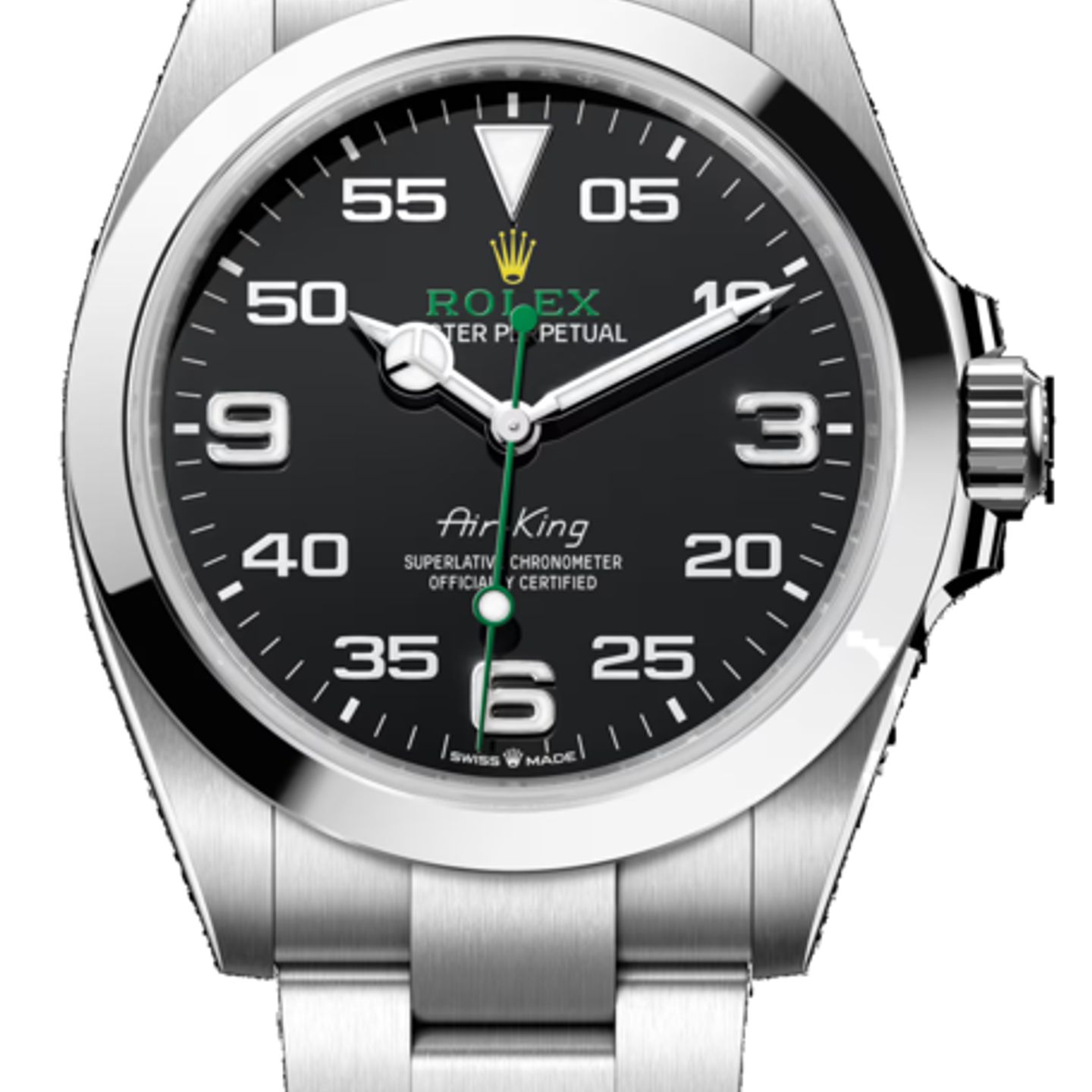 Rolex Air-King 126900 (2025) - Zwart wijzerplaat 40mm Staal (1/1)